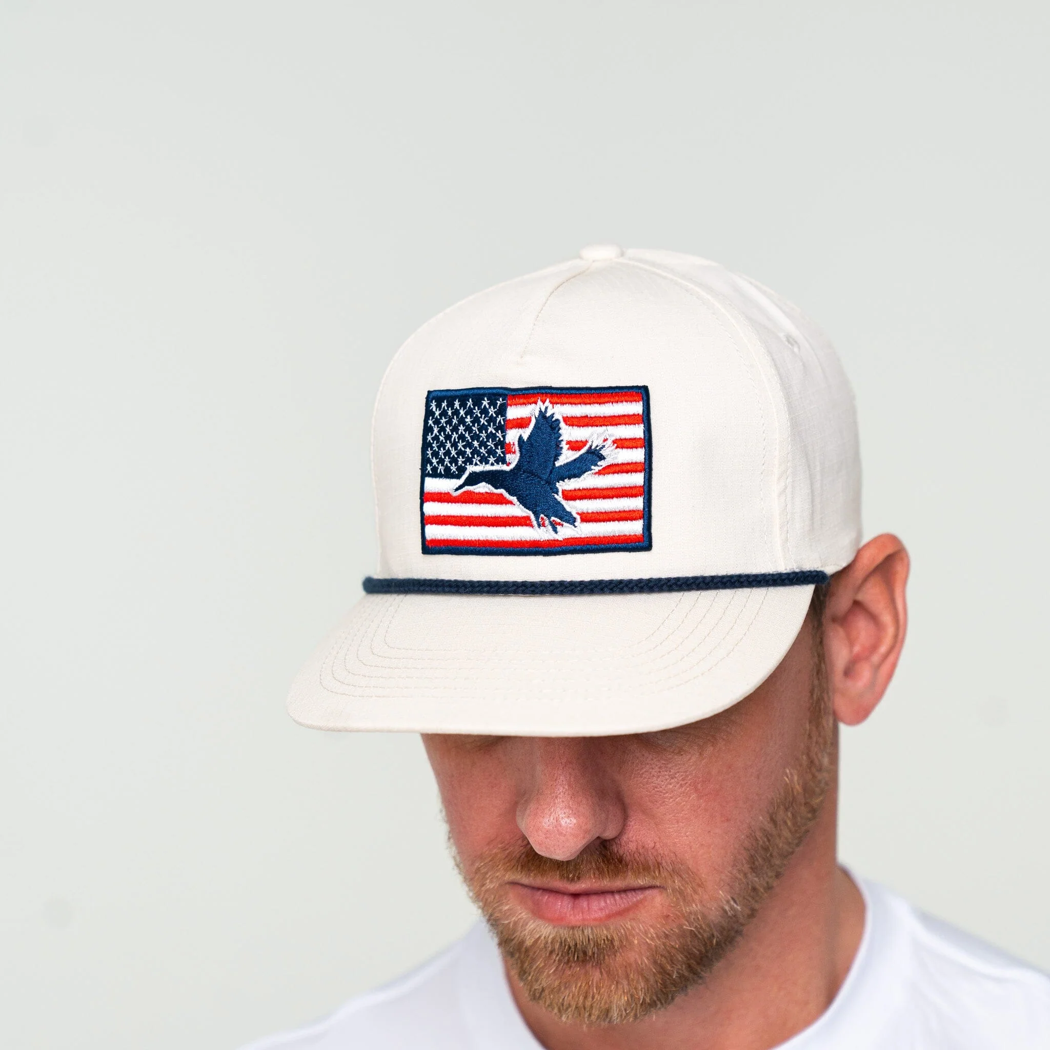 Cap - American Flag Duck - Putty - Image 3