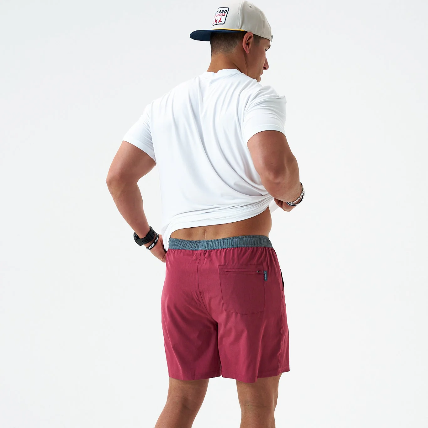 Athletic Short - Cardinal - Topo Desert Camo Liner - Image 4