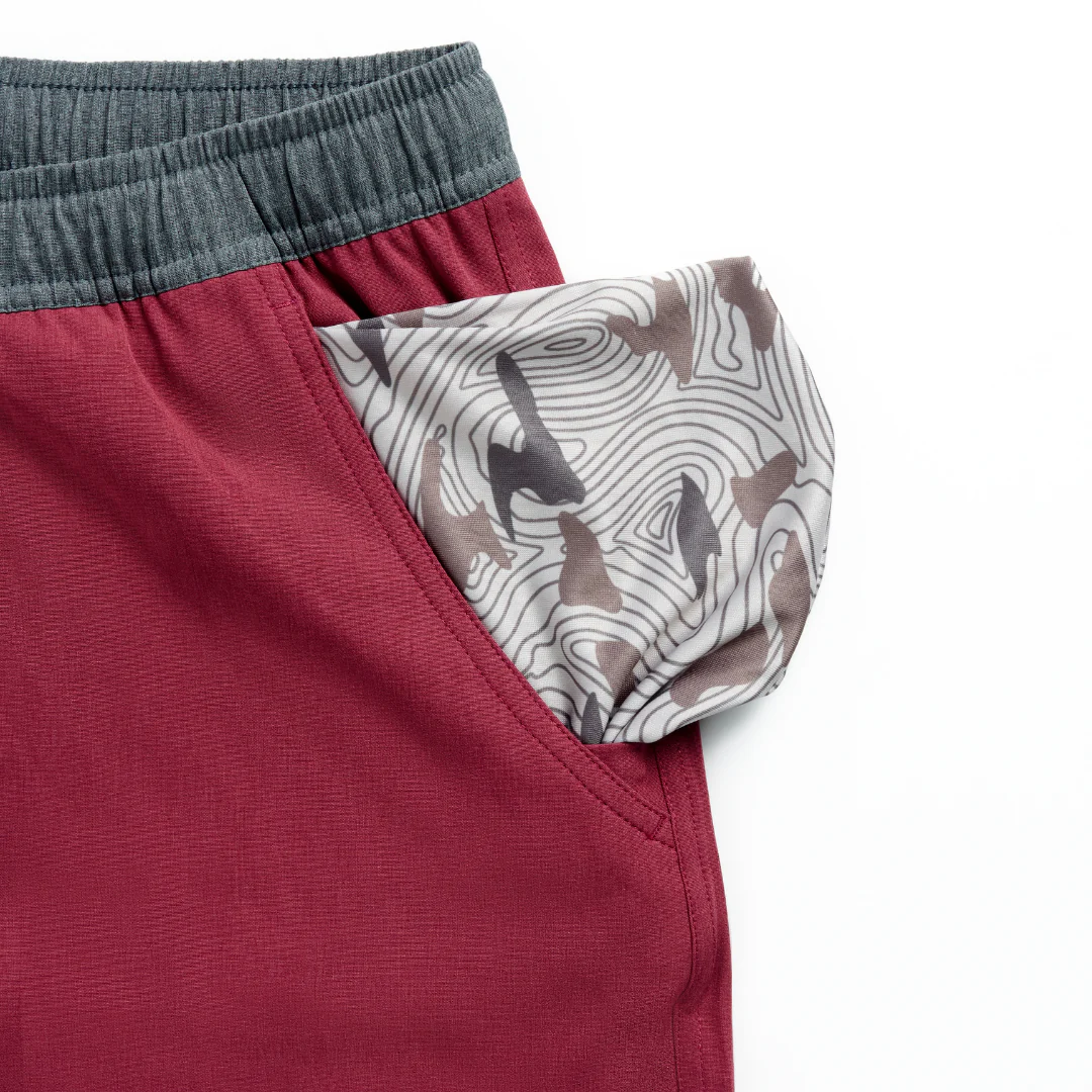 Athletic Short - Cardinal - Topo Desert Camo Liner - Image 6