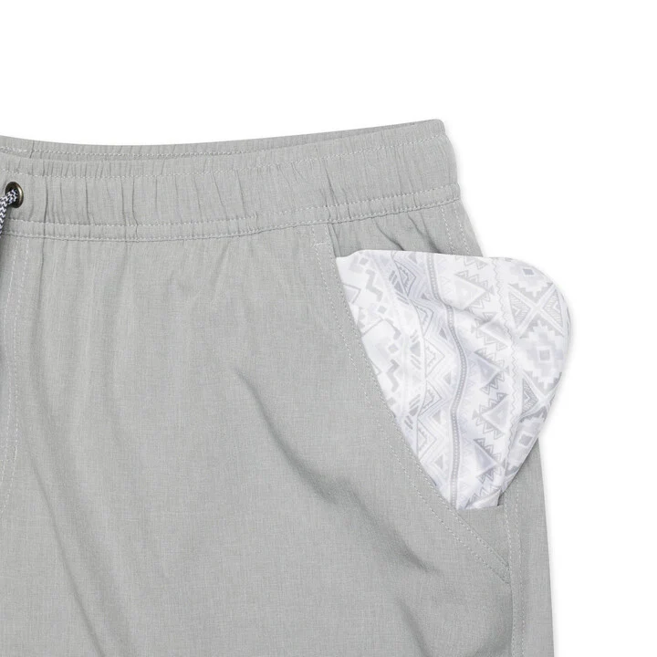 Athletic Short - Light Grey - Grey Aztec Liner - Image 7