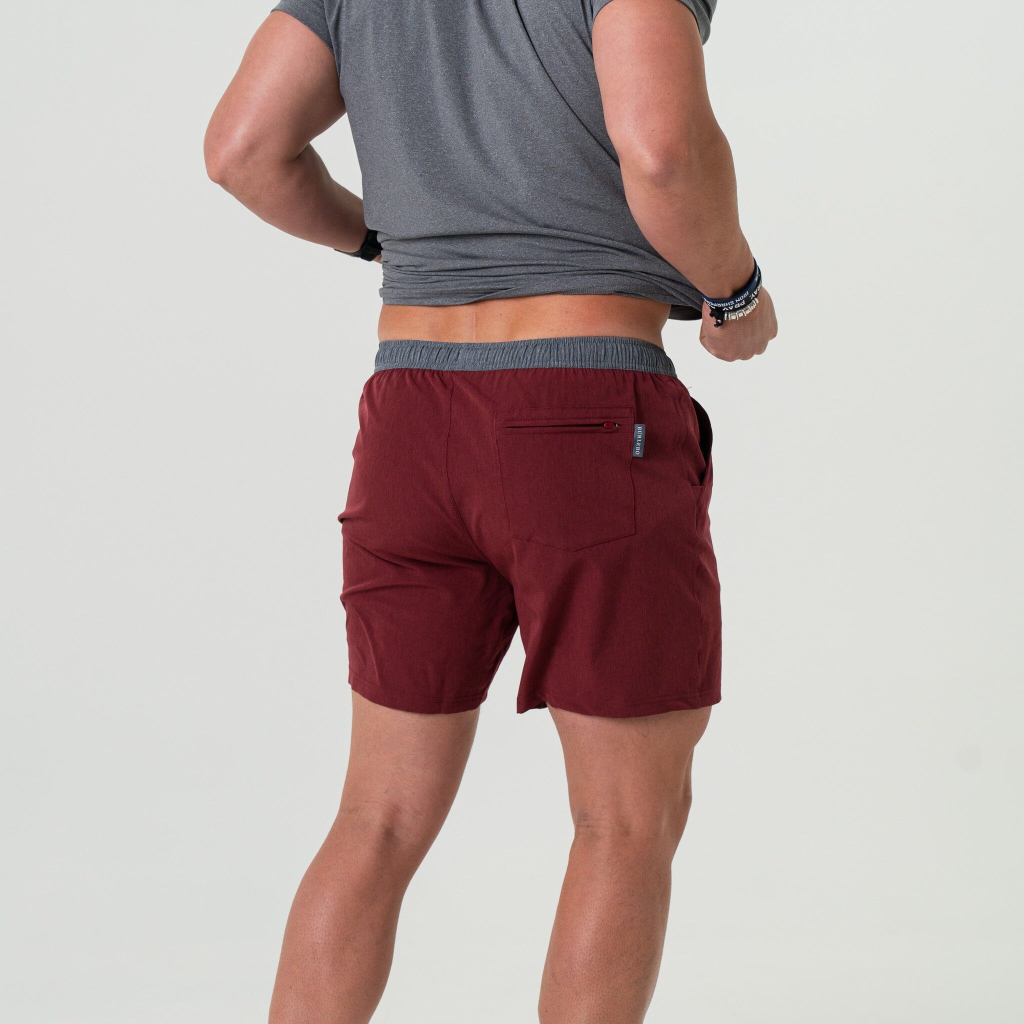 Athletic Short - Maroon - White Camo Liner - Image 7