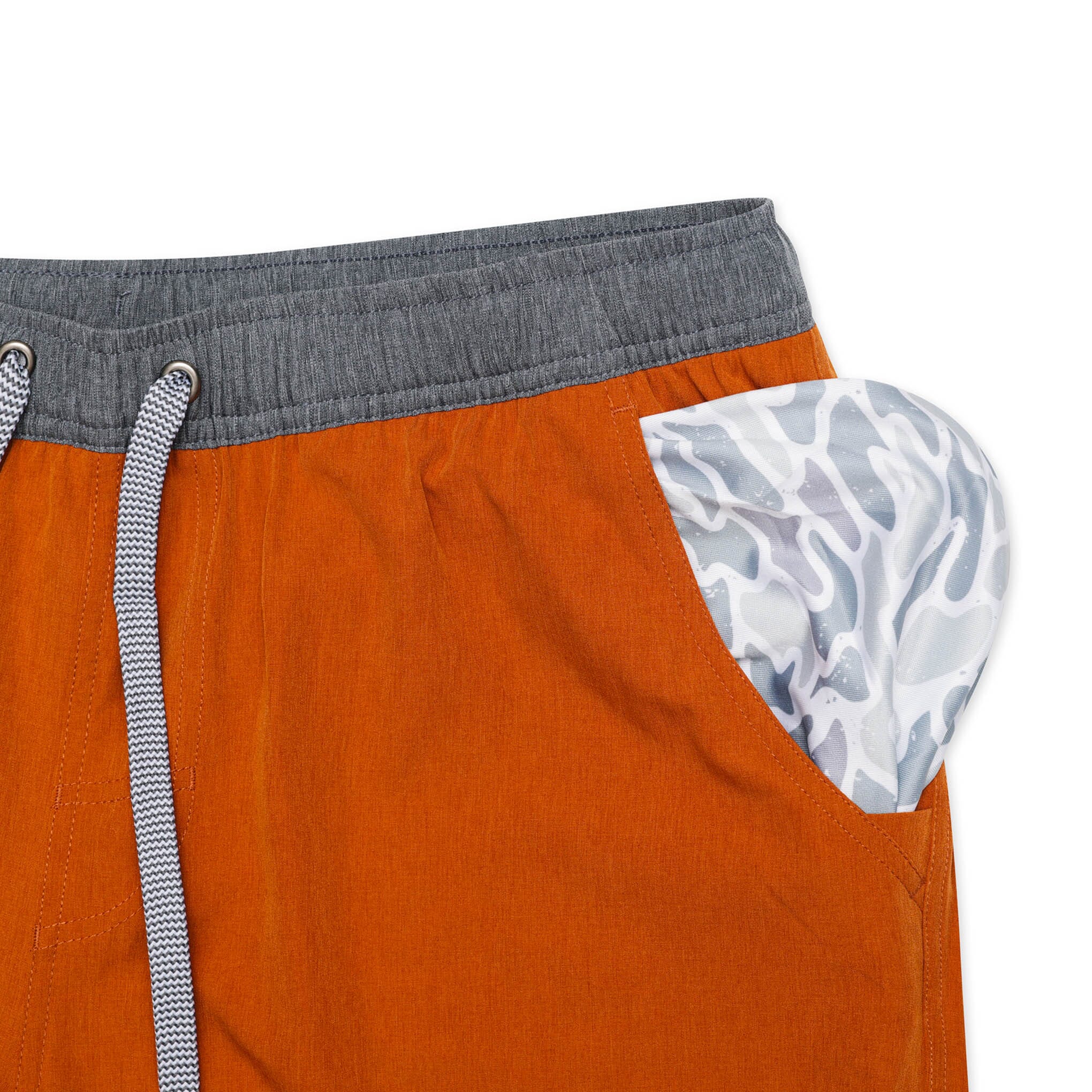 Athletic Short - Orange - White Camo Liner - Image 4