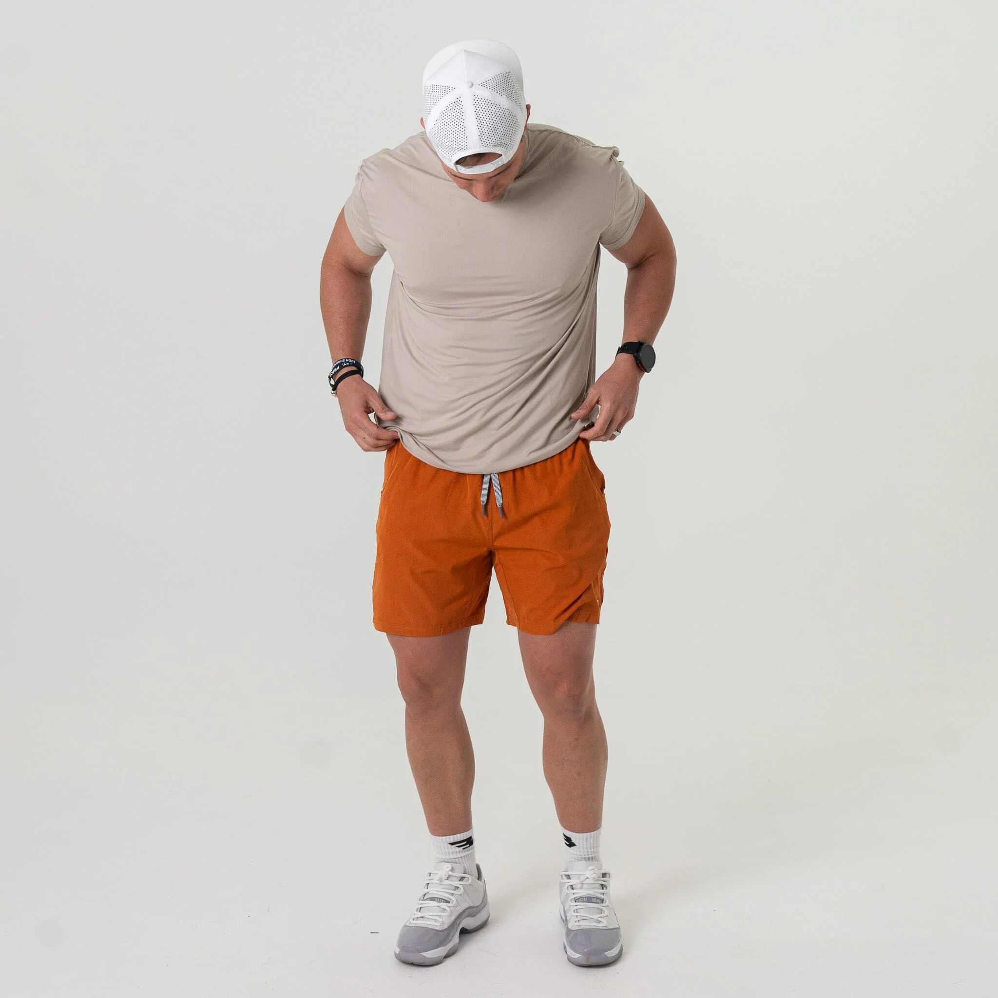 Athletic Short - Orange - White Camo Liner - Image 8