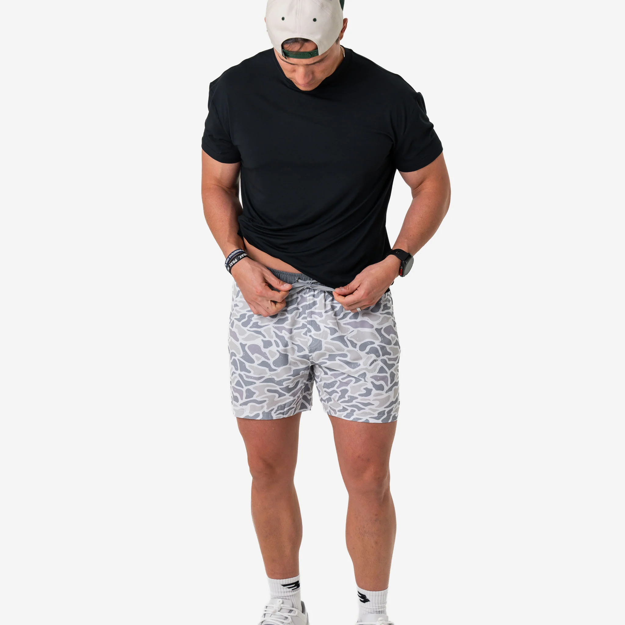 Athletic Short - White Camo - Grey Liner - Image 6