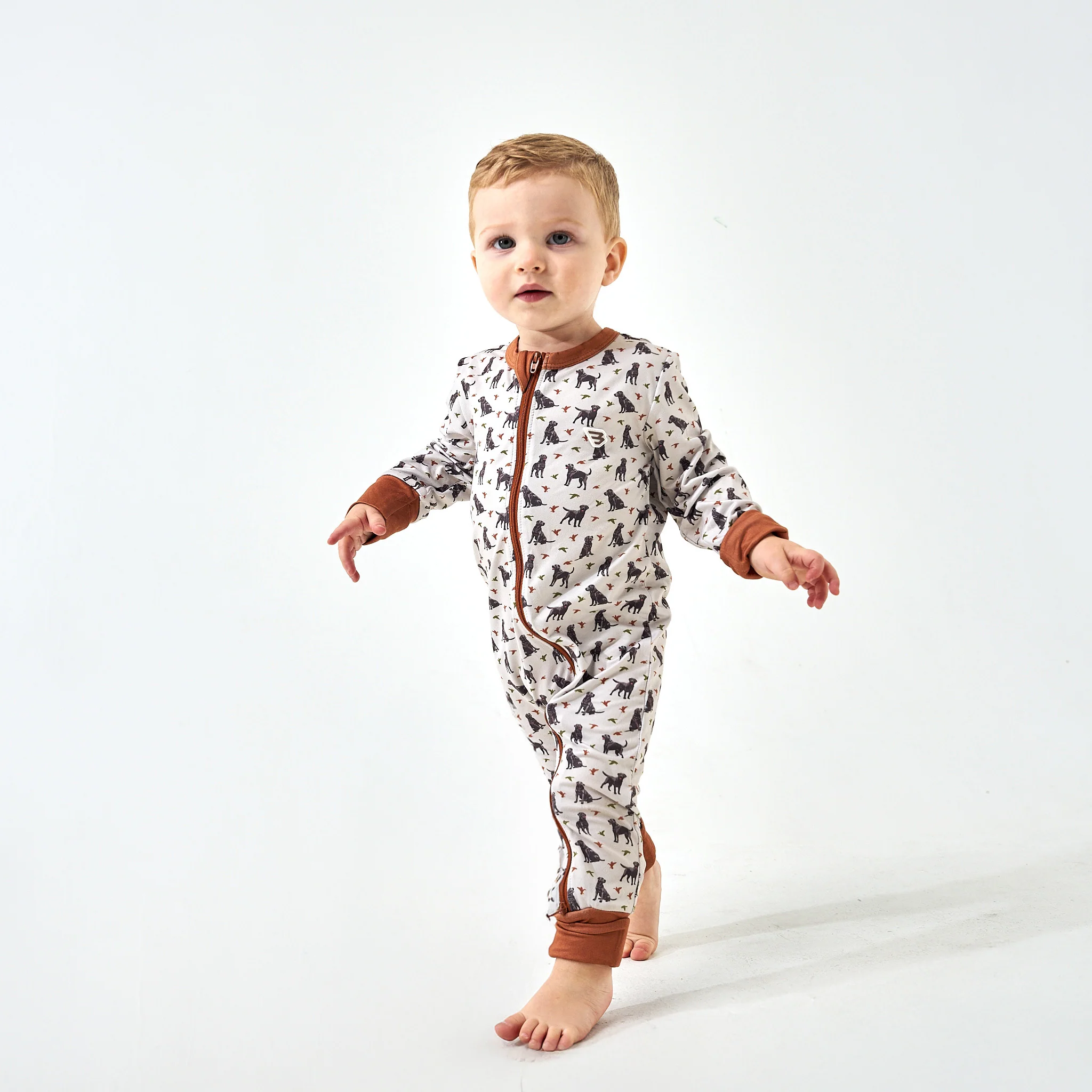 Baby Zip Up - Ducks And Dogs