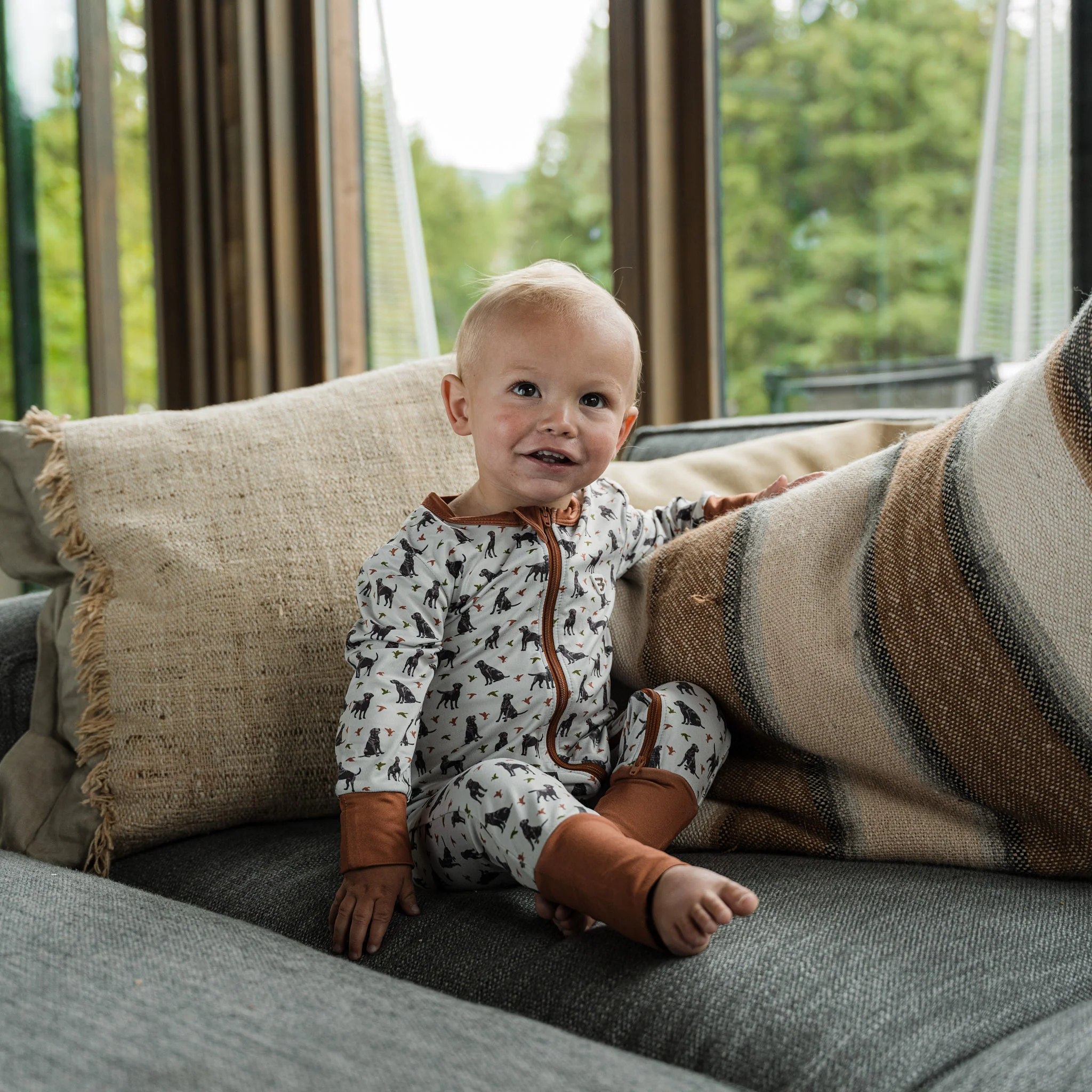 Baby Zip Up - Ducks And Dogs - Image 2
