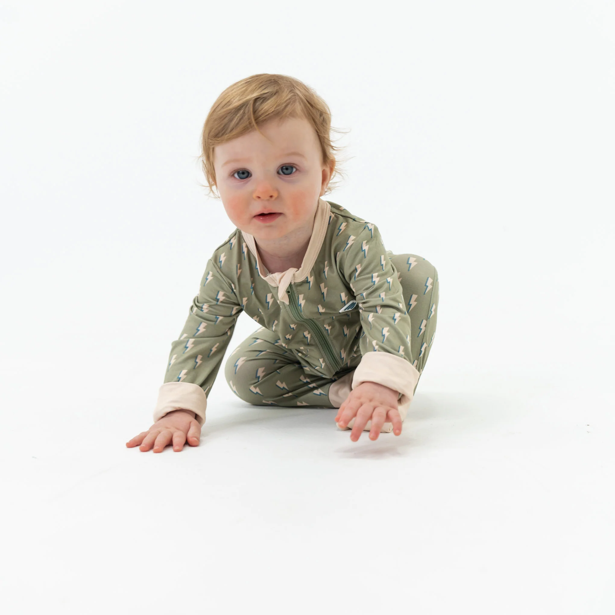 Baby Zip Up - Sage Lightning - Image 3