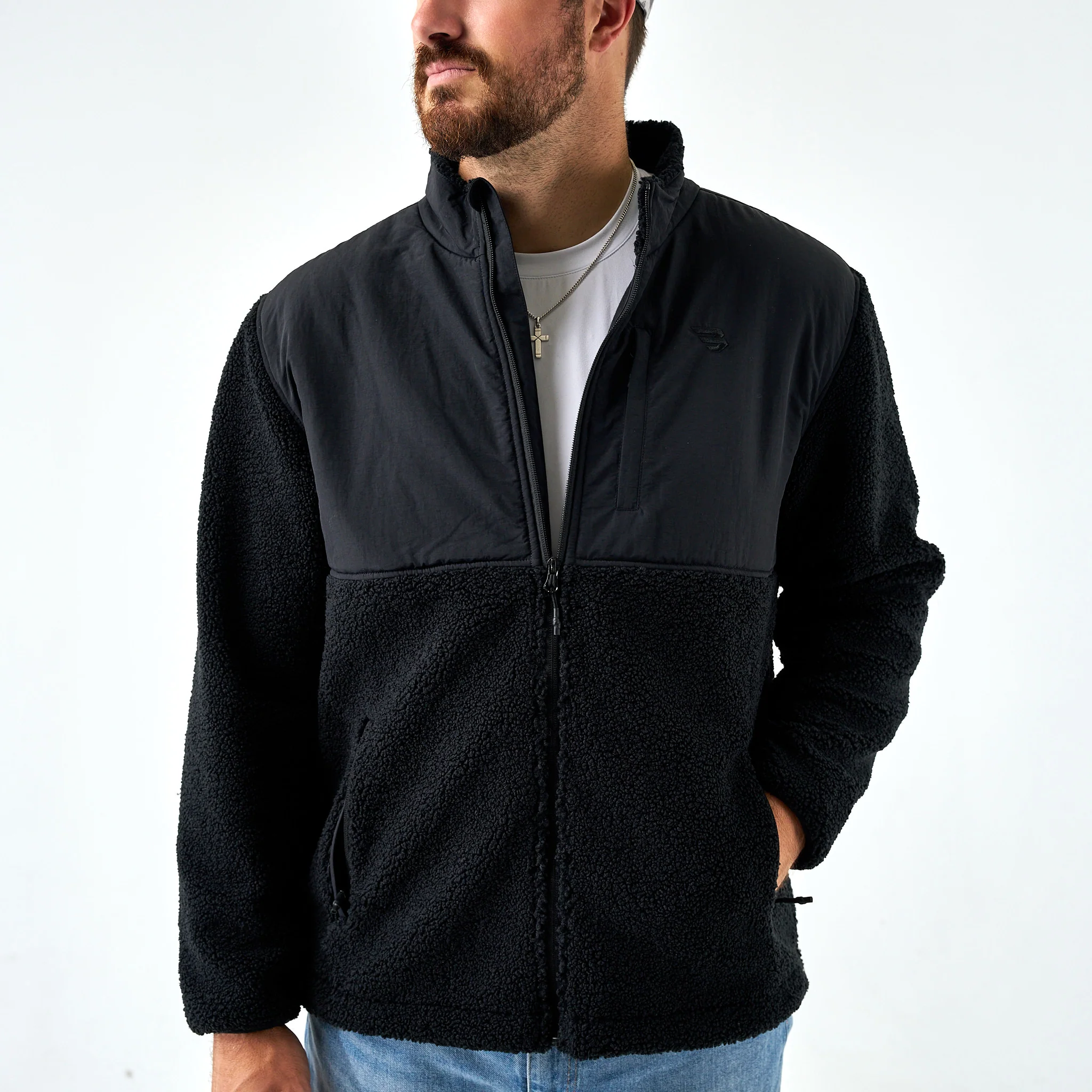 Sherpa - Full Zip Jacket - Black - Image 5