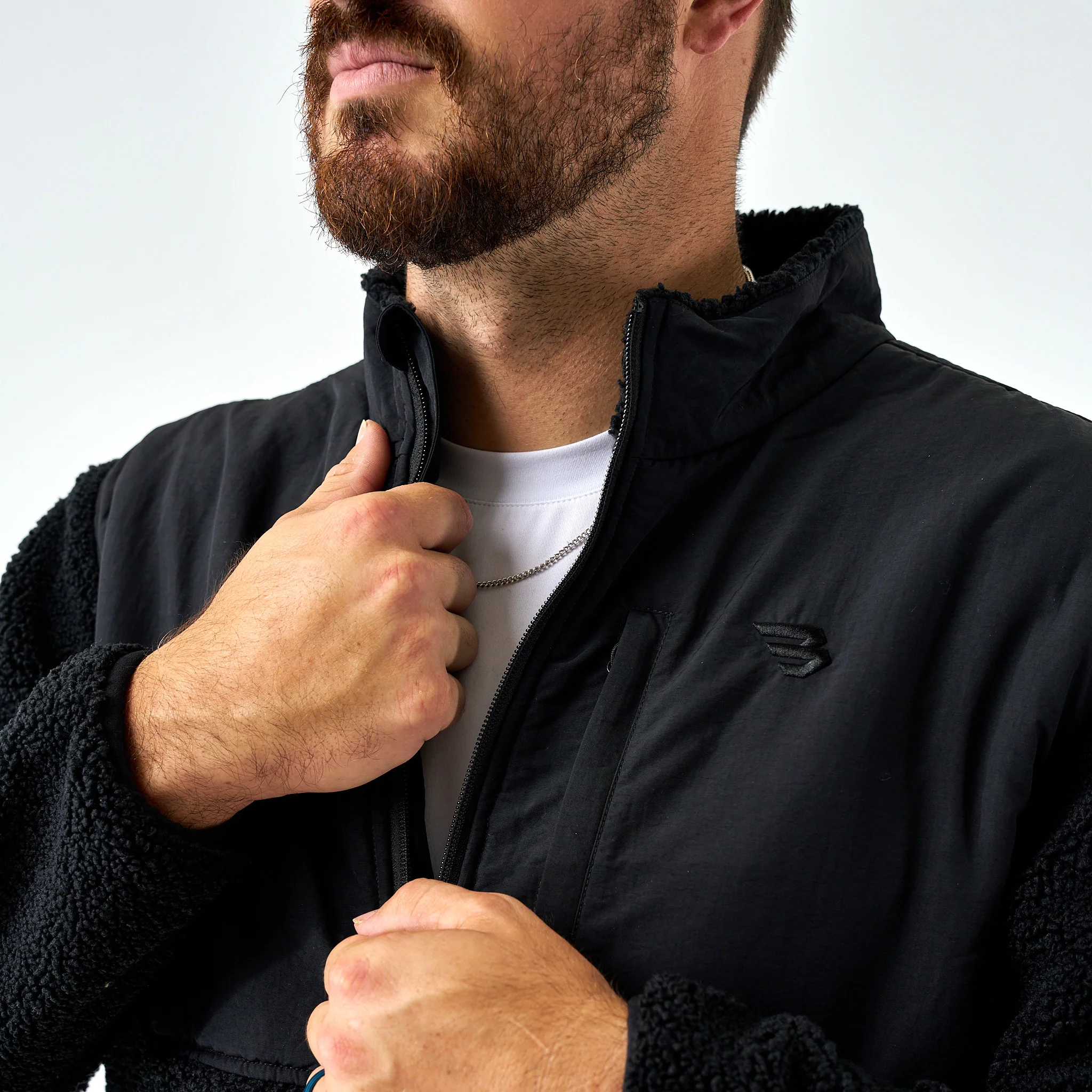 Sherpa - Full Zip Jacket - Black - Image 7