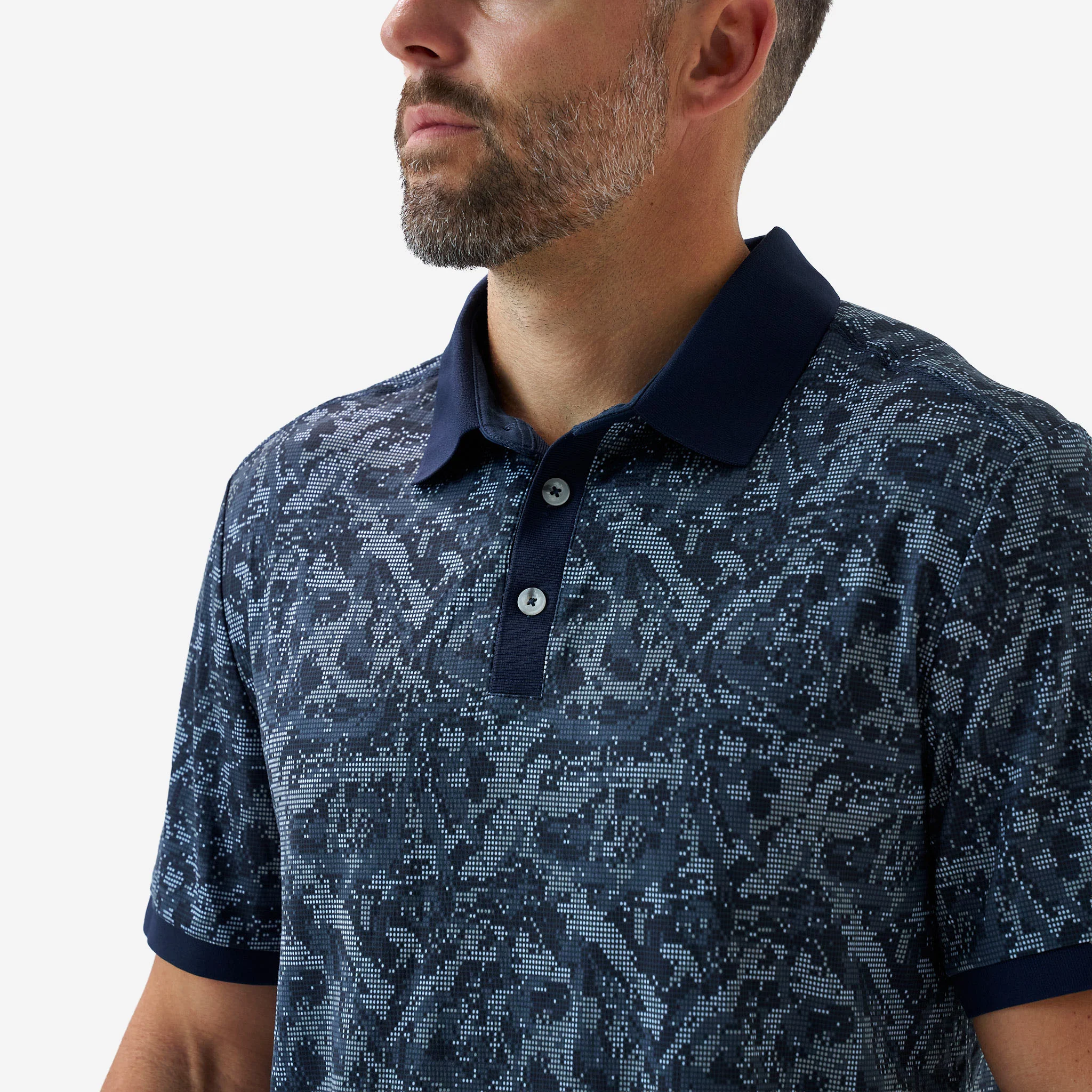 Ringer Performance Polo - Digi Camo - Navy - Image 3