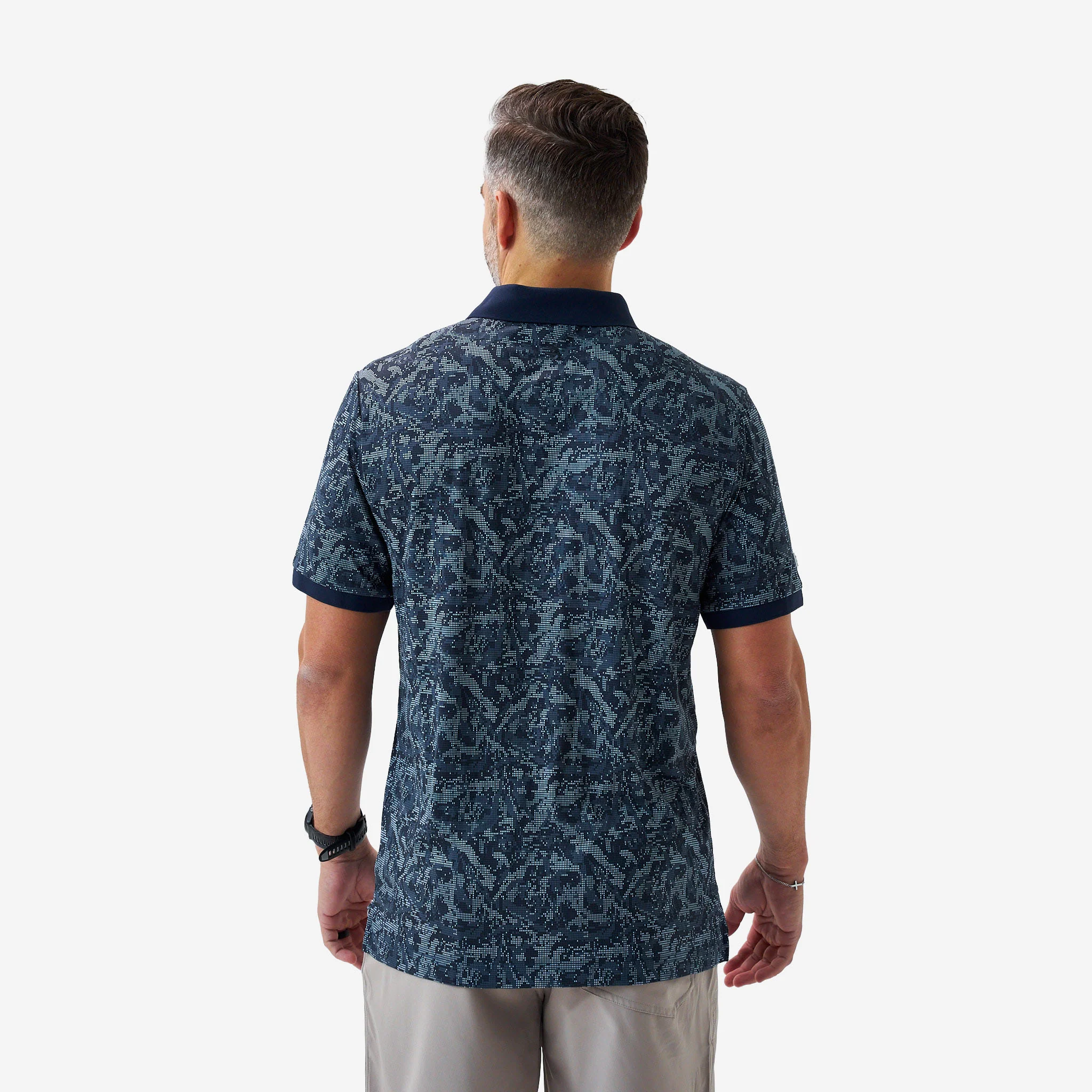 Ringer Performance Polo - Digi Camo - Navy - Image 4