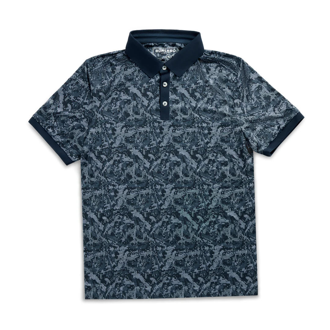 Ringer Performance Polo - Digi Camo - Navy - Image 5