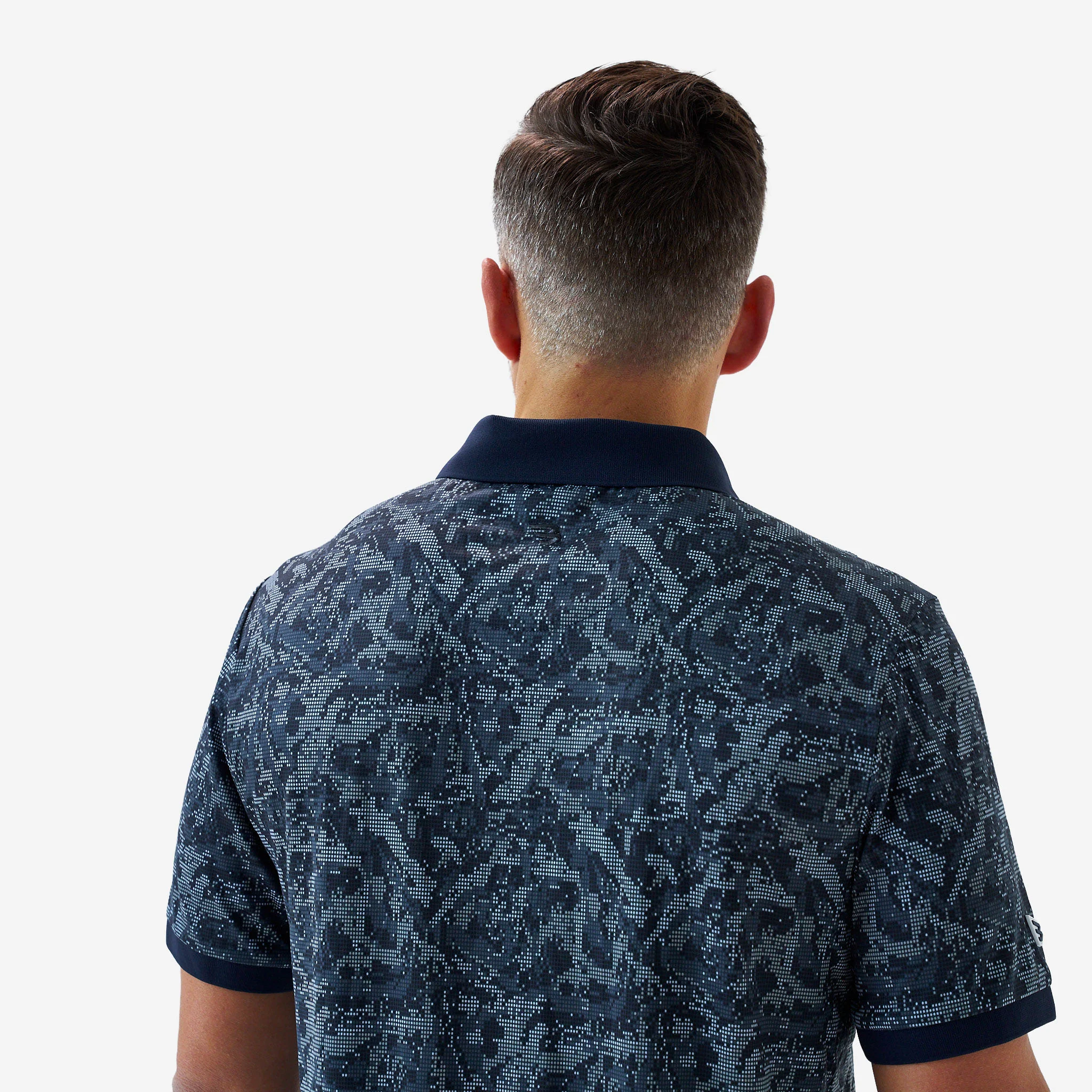 Ringer Performance Polo - Digi Camo - Navy - Image 7