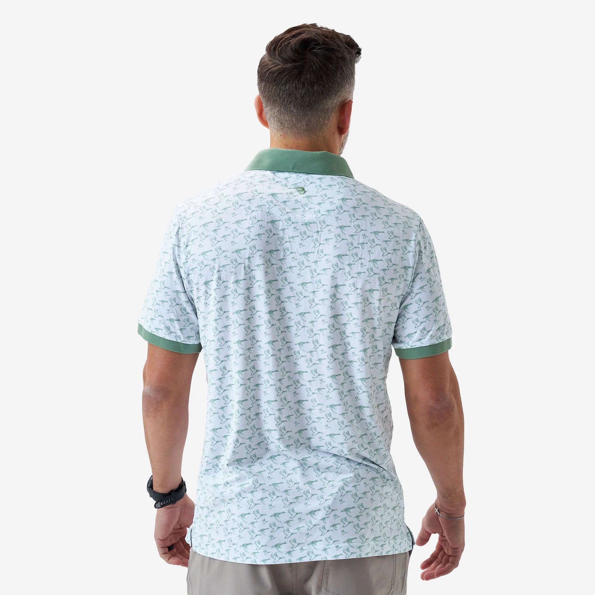 Ringer Performance Polo - Duck Season - White - Image 4