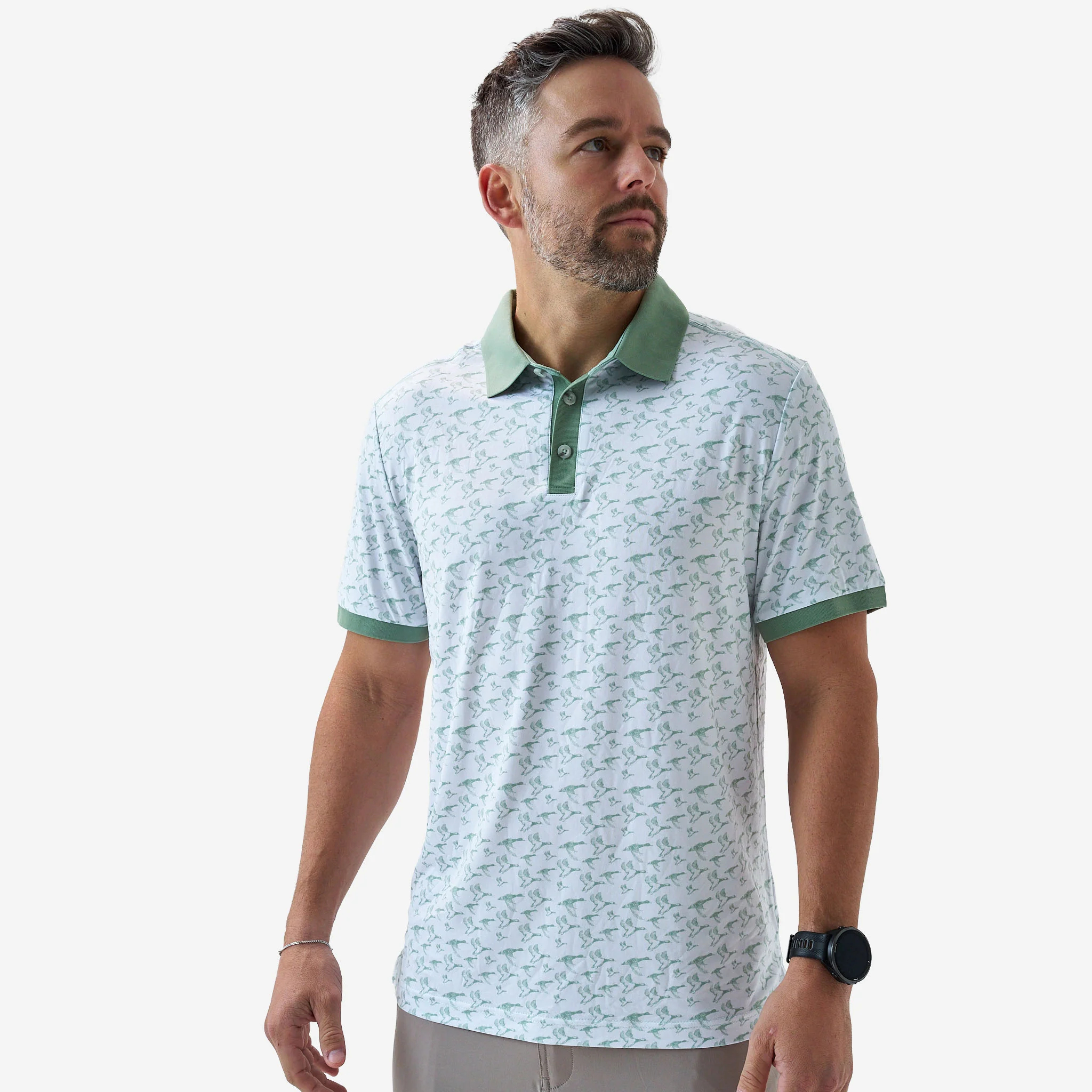 Ringer Performance Polo - Duck Season - White - Image 8