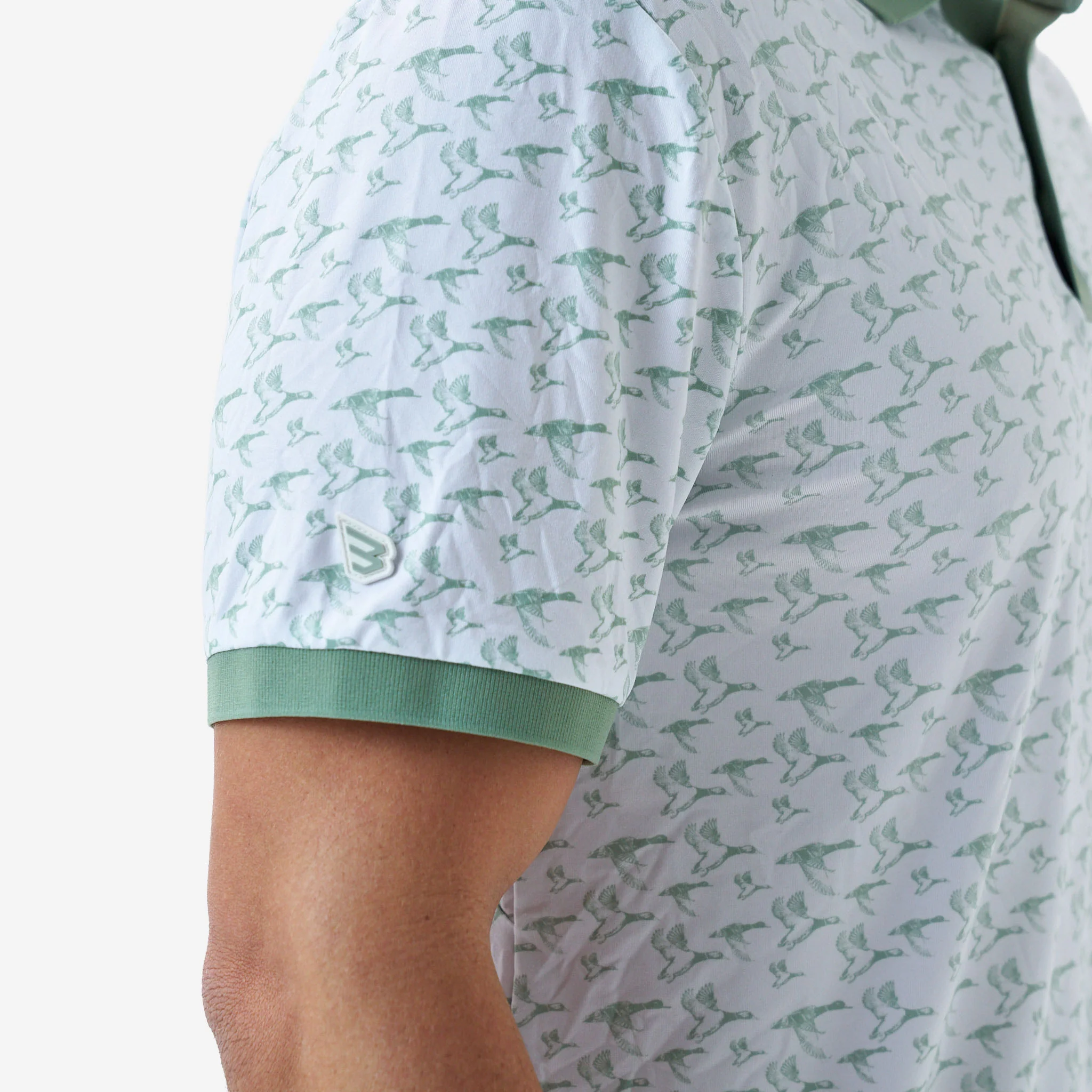 Ringer Performance Polo - Duck Season - White - Image 9