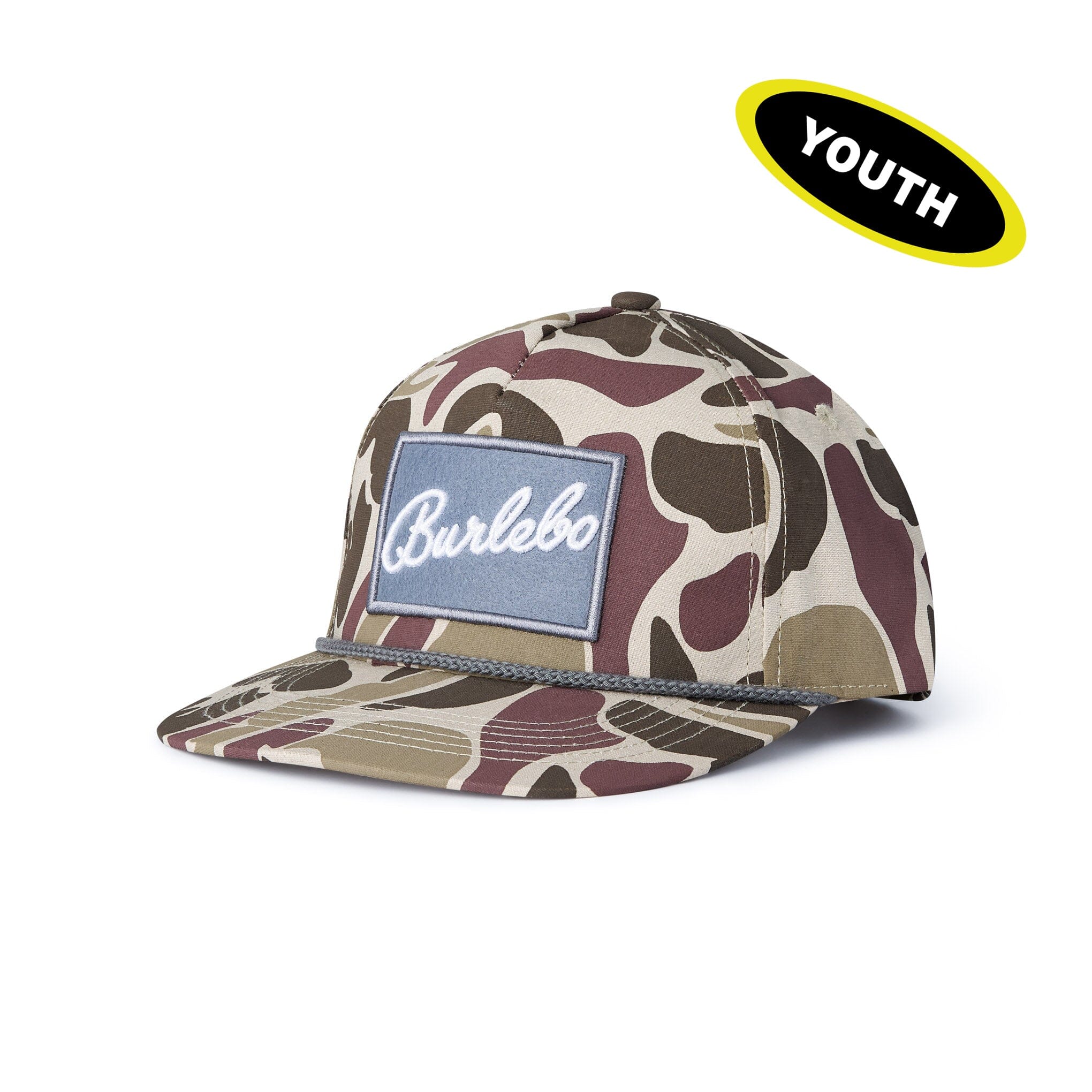 Youth Cap - BURLEBO Grey Patch - Camo - Image 2