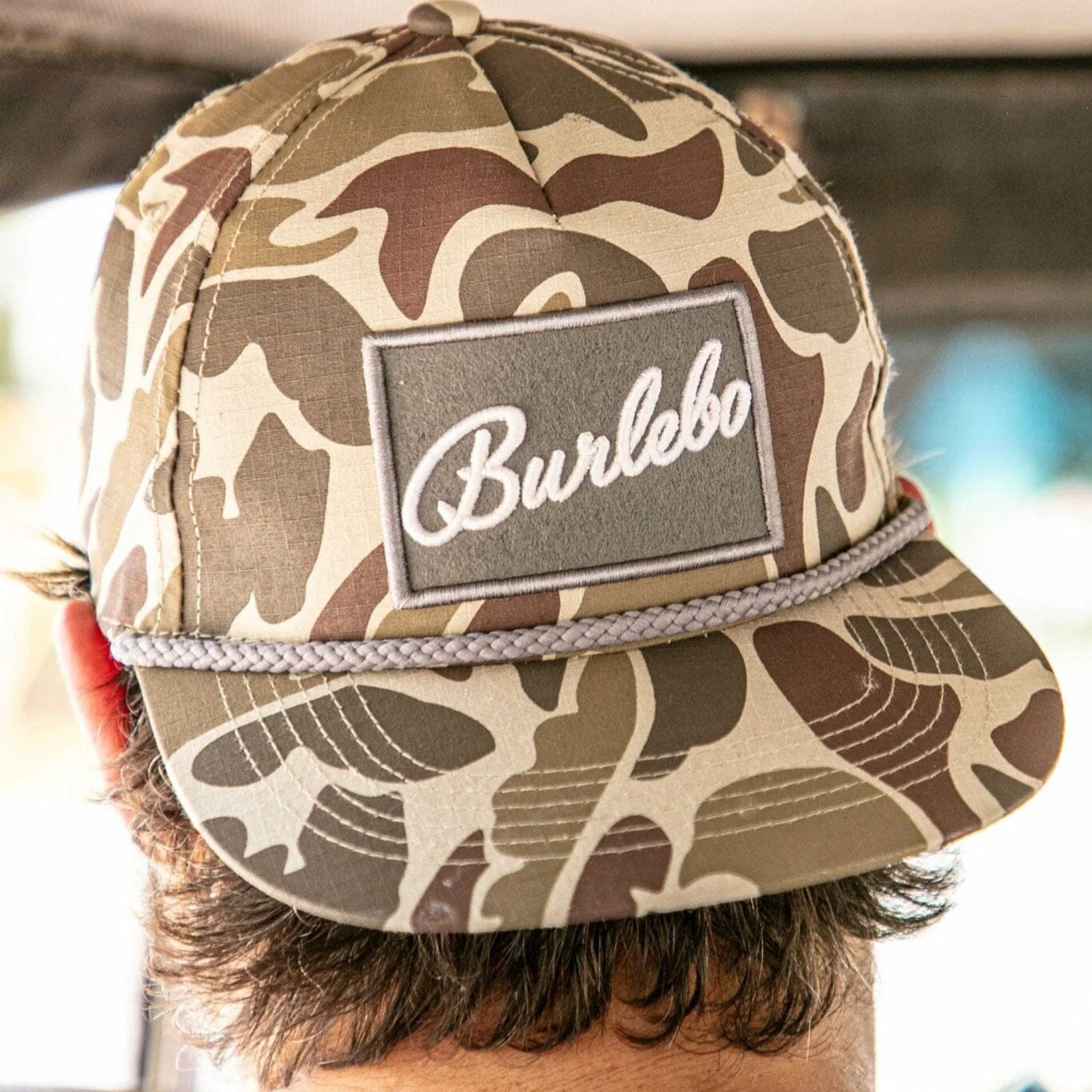 Cap - BURLEBO Grey Patch - Camo - Image 3