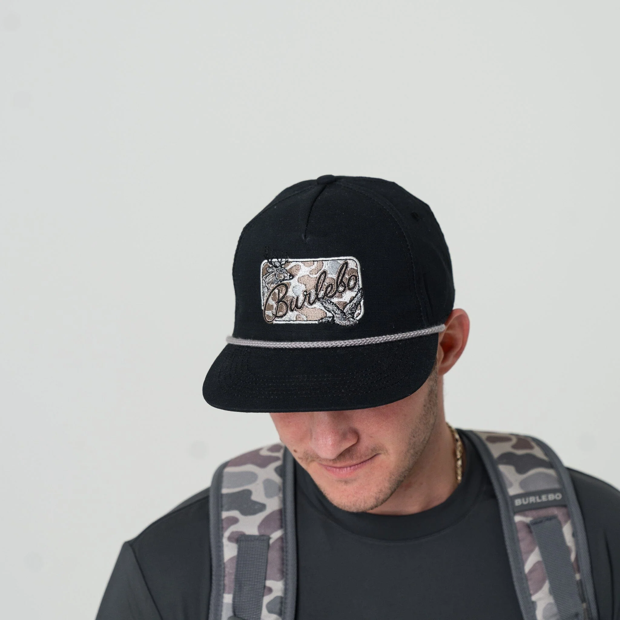 Cap - Camo Patch - Black - Image 3