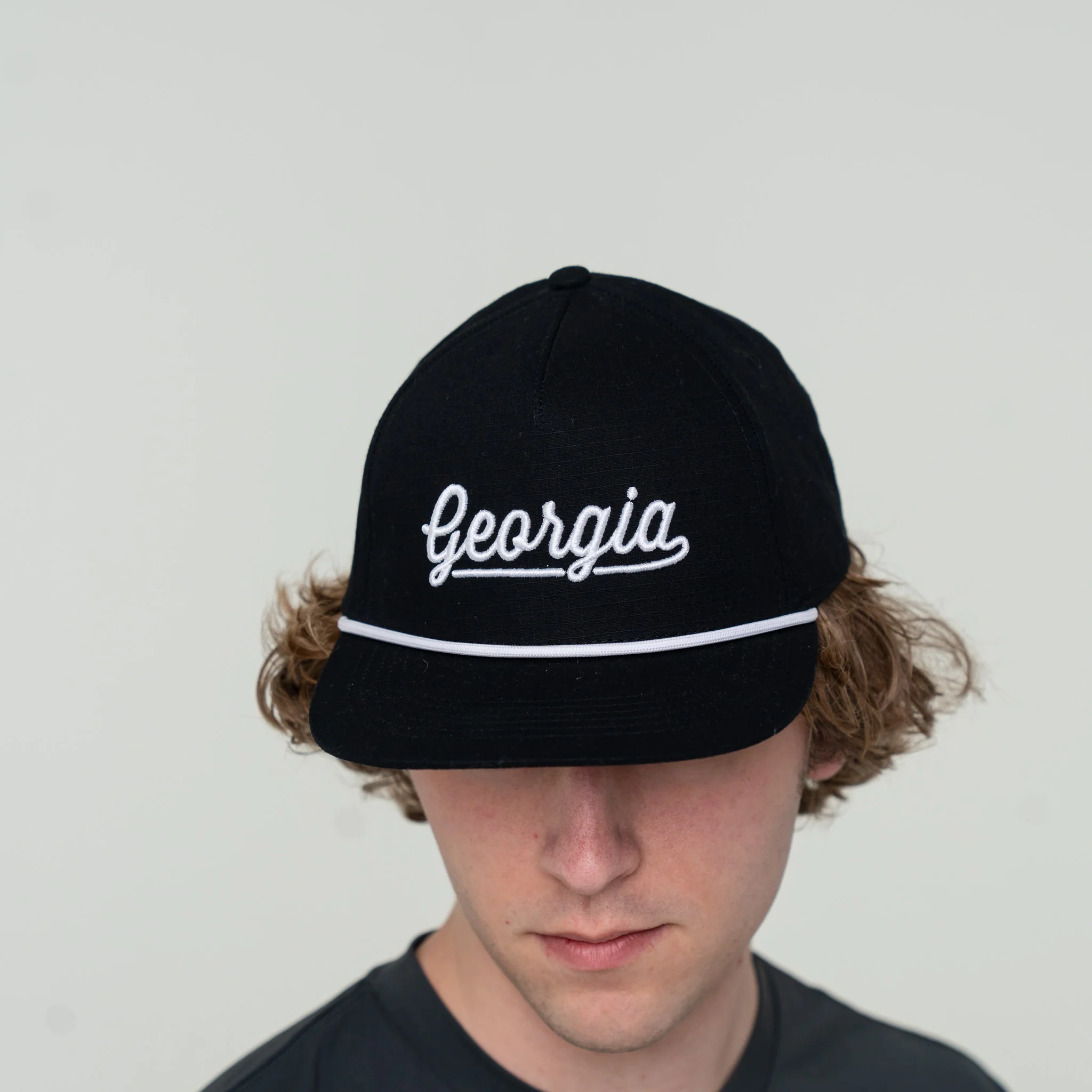 Cap - Georgia Script - Black - Image 3