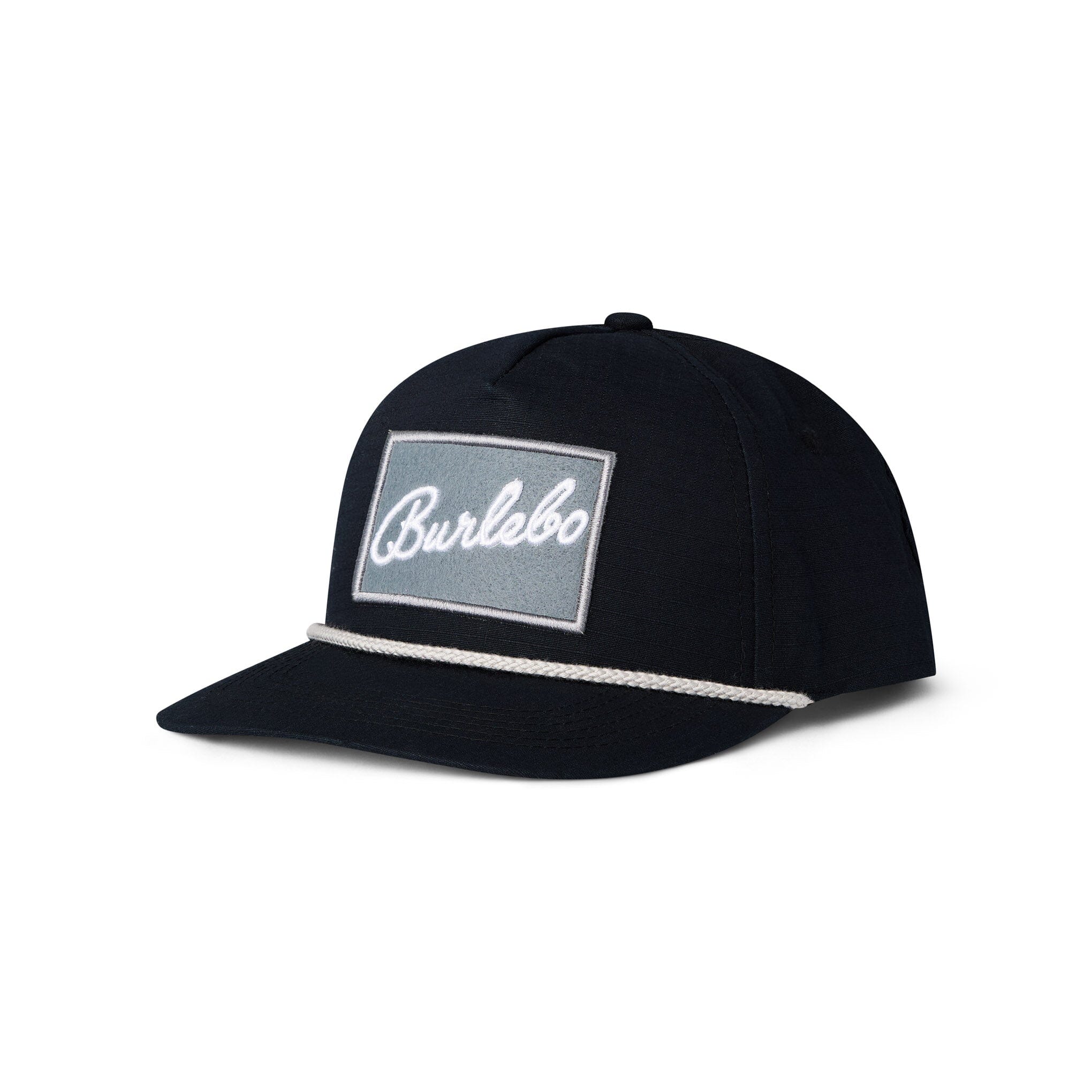Cap - BURLEBO Grey Patch - Black - Image 3