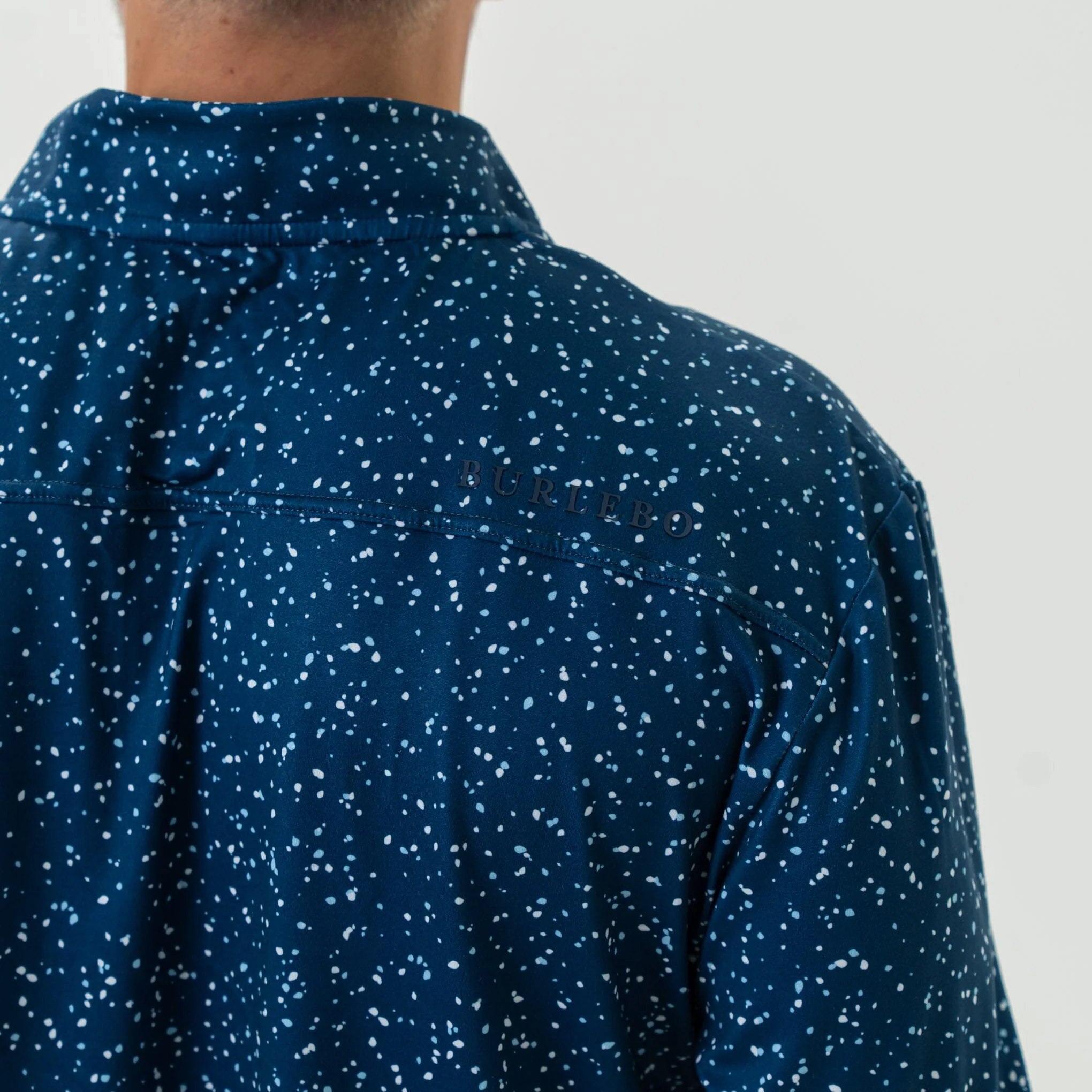 Performance Quarter Zip - Navy Speckled - Image 5