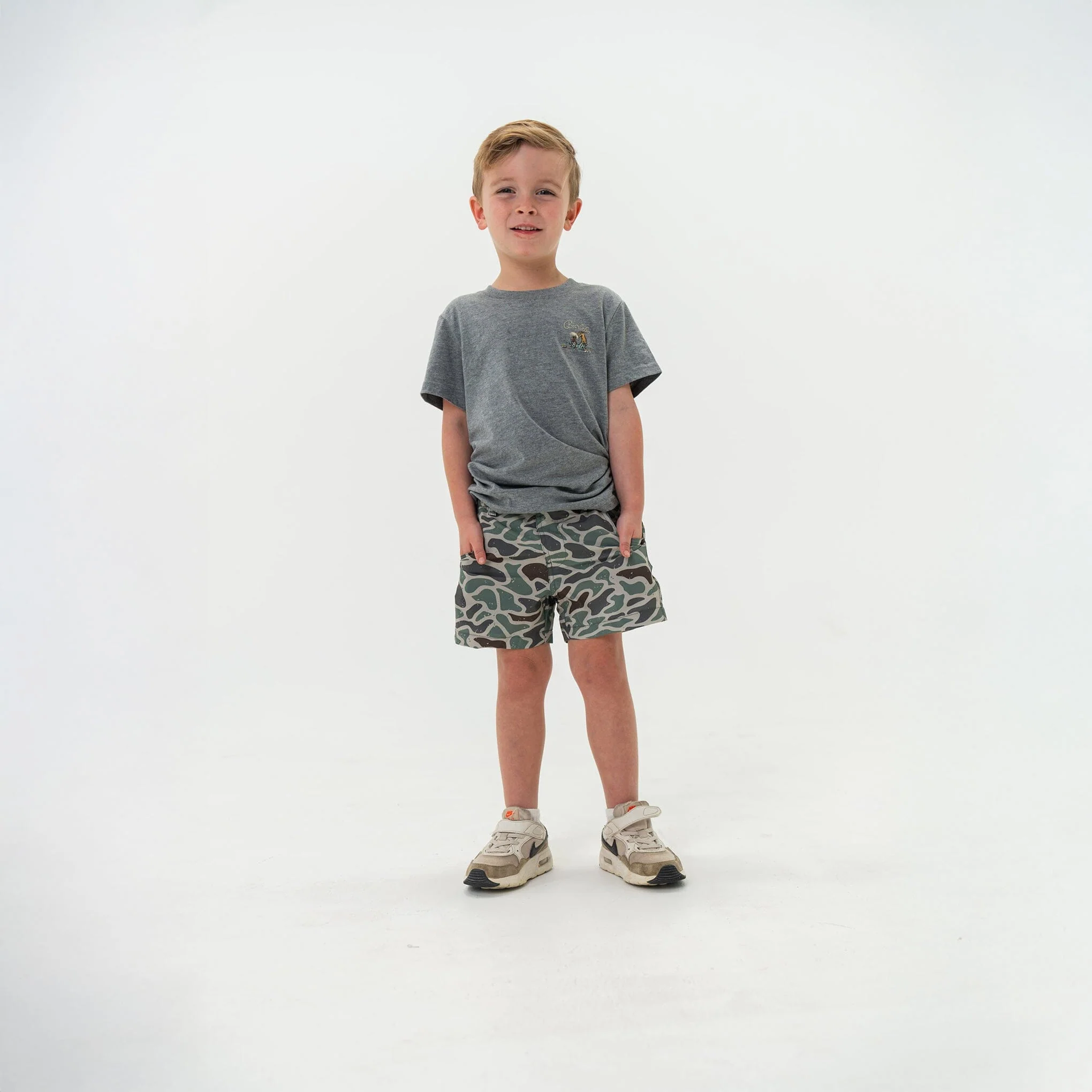 Youth Everyday Short - Retro Duck Camo - Grey Pocket - Image 3