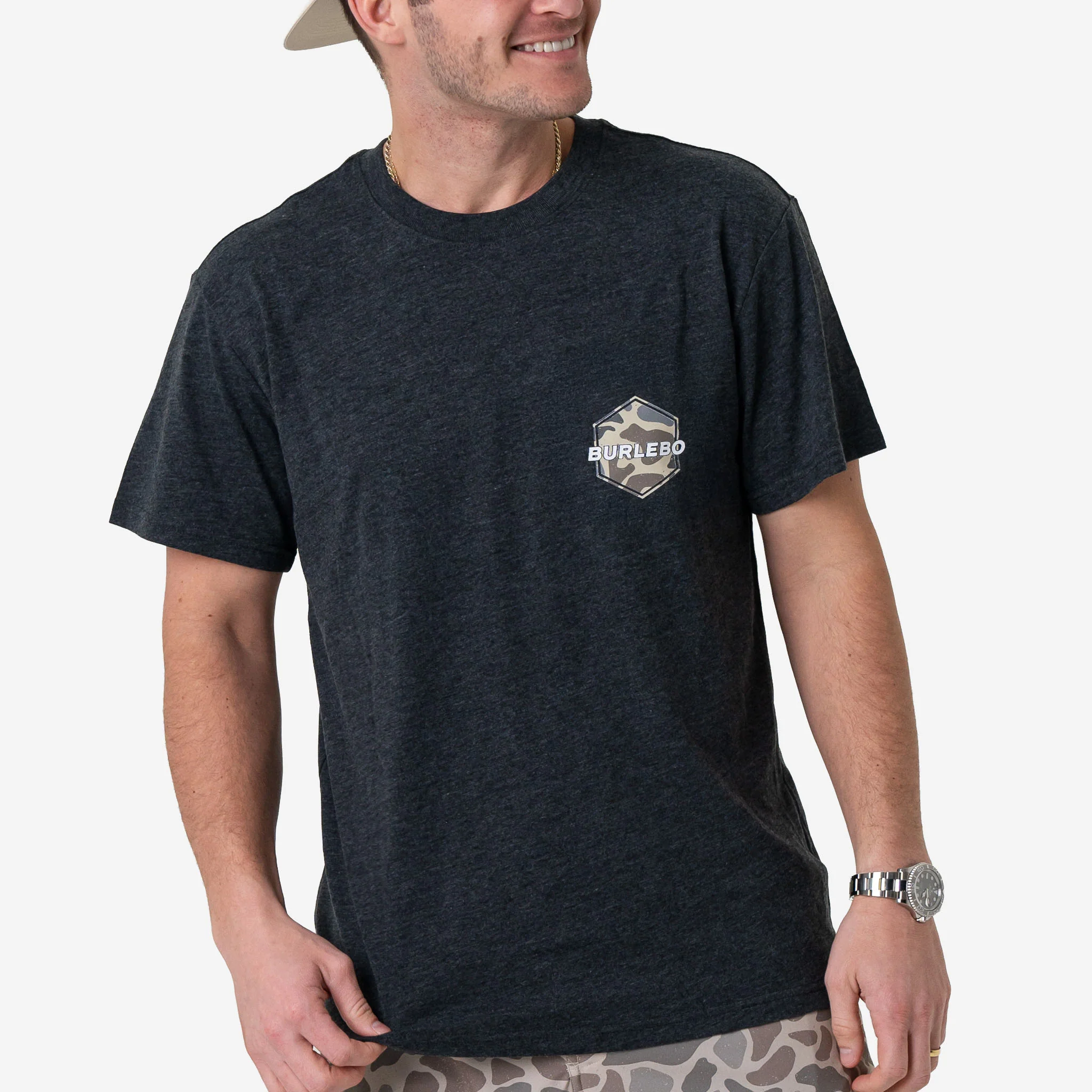 Short Sleeve Tee - Rad Dad - Heather Black - Image 3