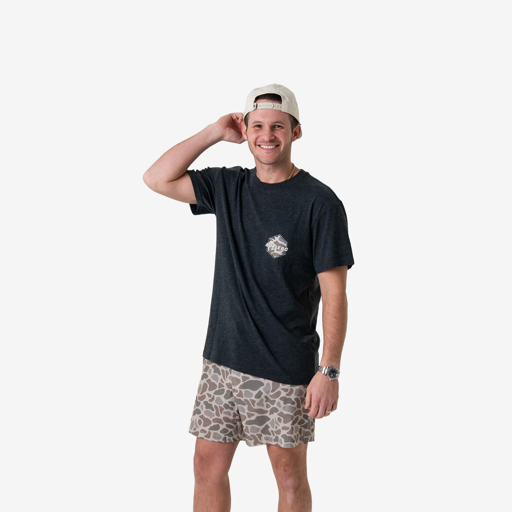 Short Sleeve Tee - Rad Dad - Heather Black - Image 5