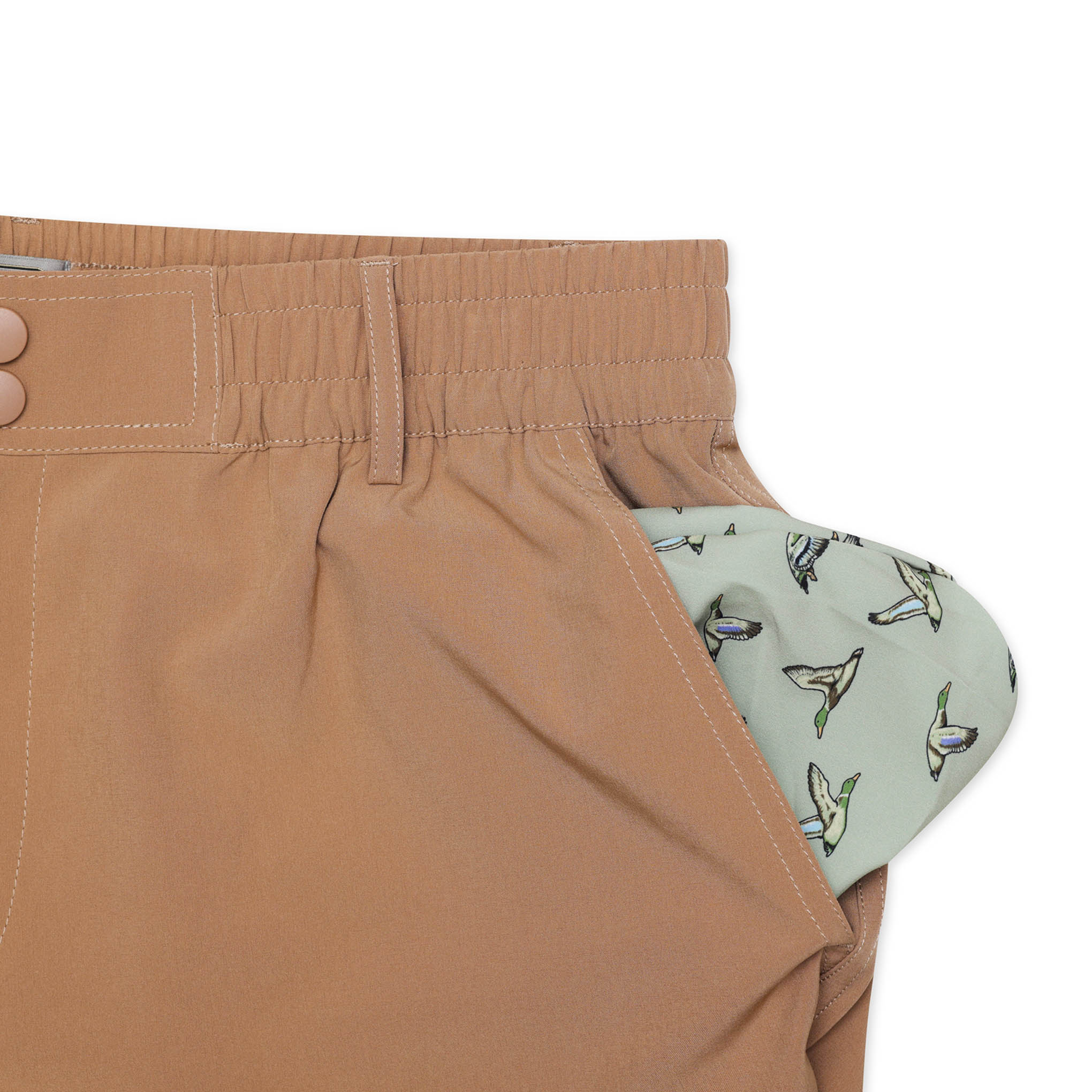 Everyday Short - Desert Tan - Flying Ducks Green Pocket - Image 6