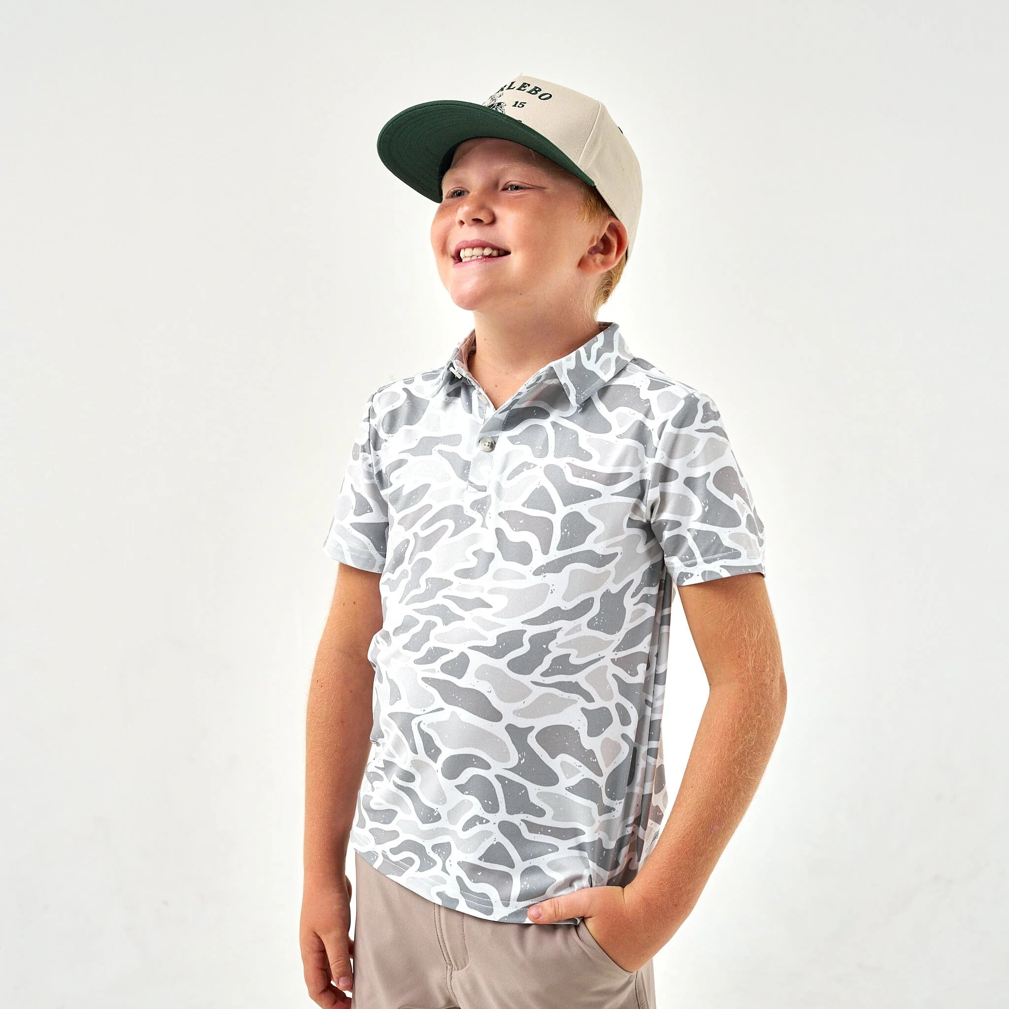 Father and Son Bundle - Performance Polo - White Camo - Image 3