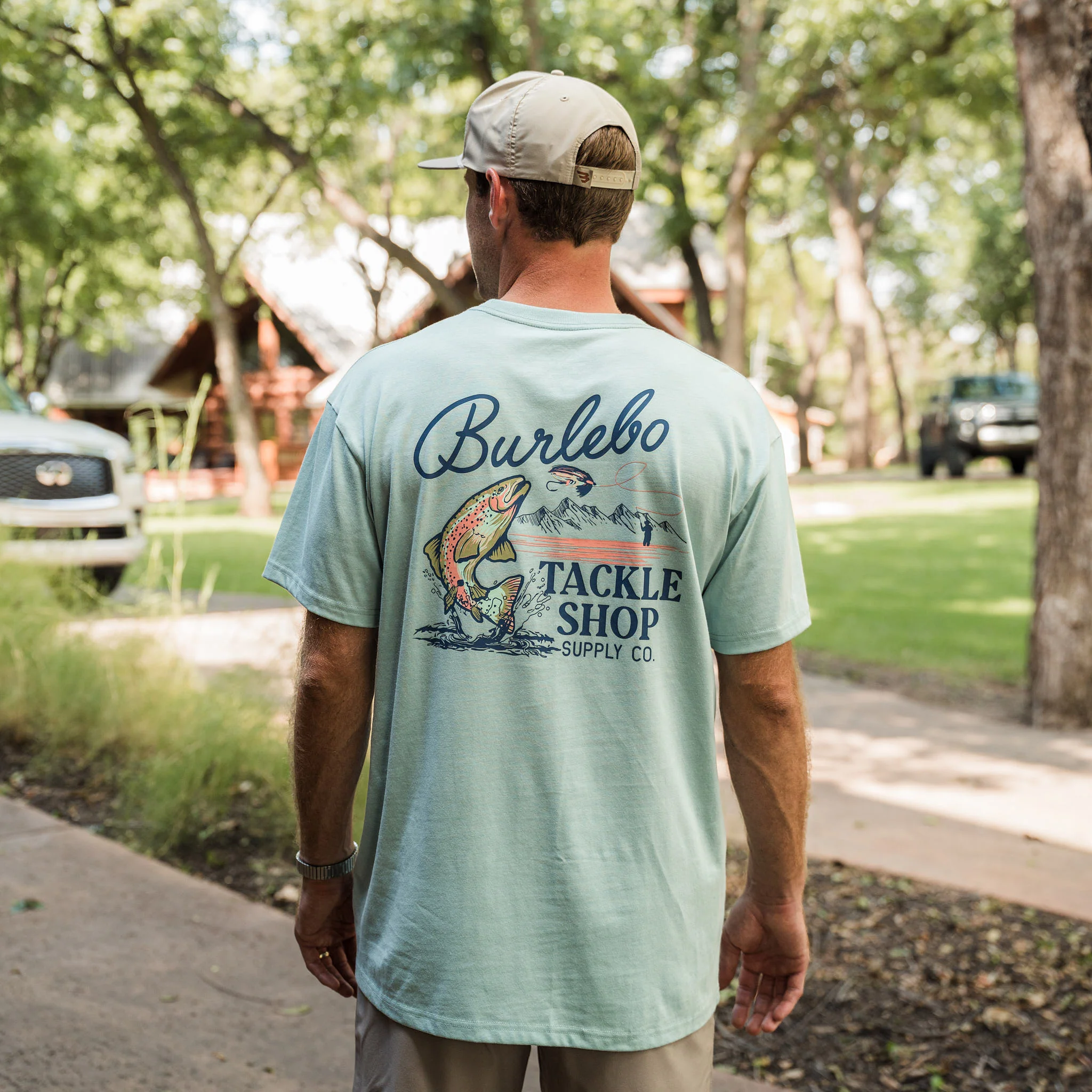Father and Son Bundle - Short Sleeve Tee - Tackle Shop - Sky Blue - Image 3