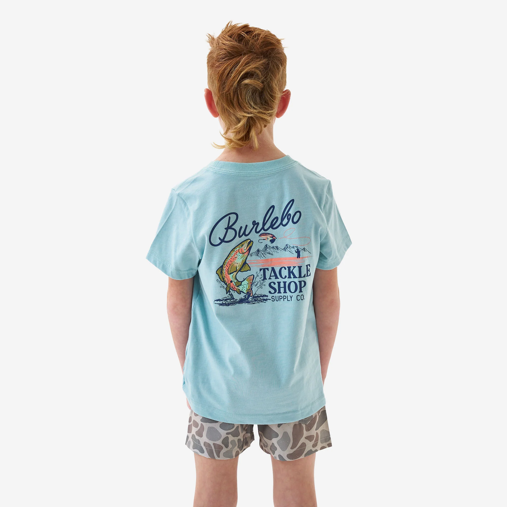 Father and Son Bundle - Short Sleeve Tee - Tackle Shop - Sky Blue - Image 4