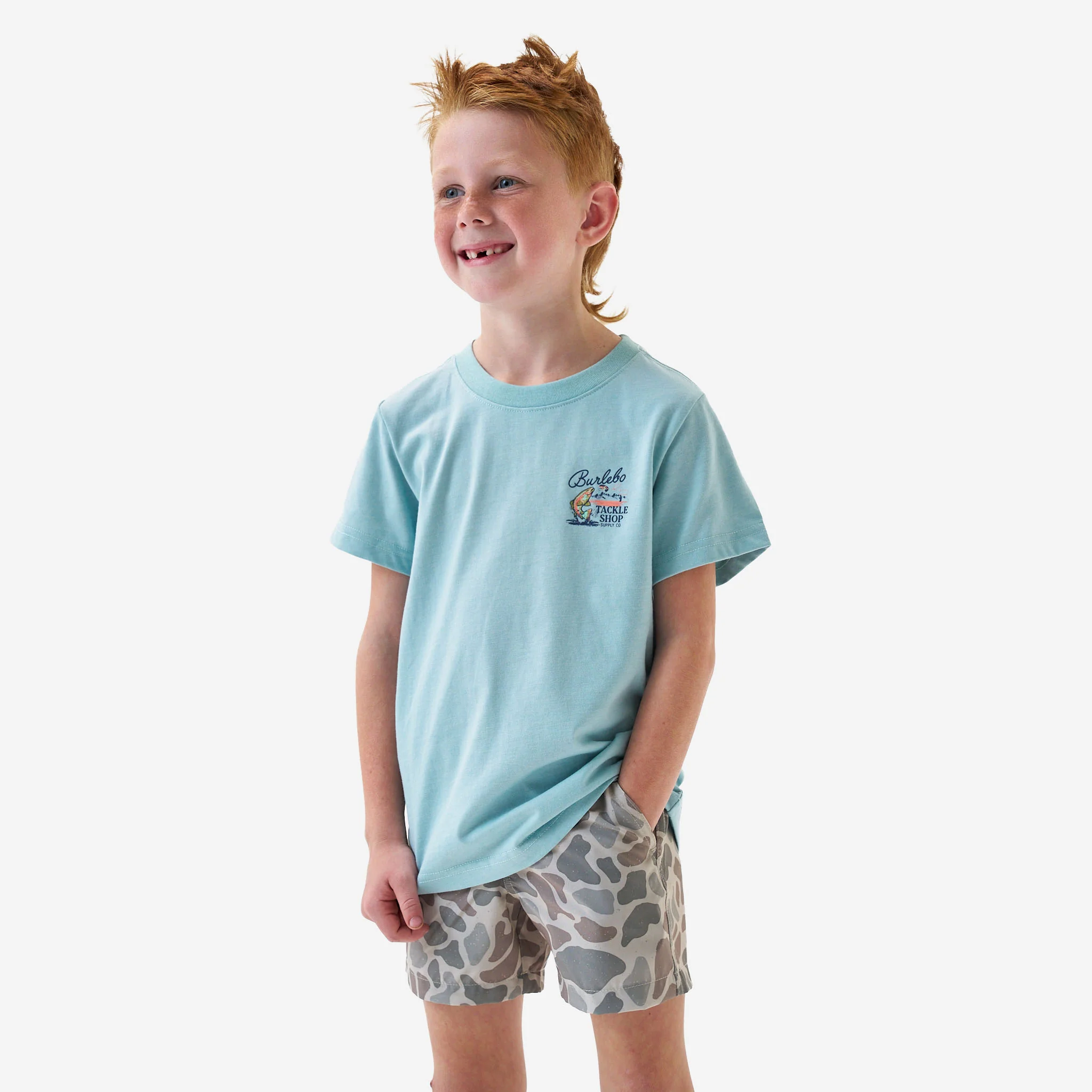 Father and Son Bundle - Short Sleeve Tee - Tackle Shop - Sky Blue - Image 7
