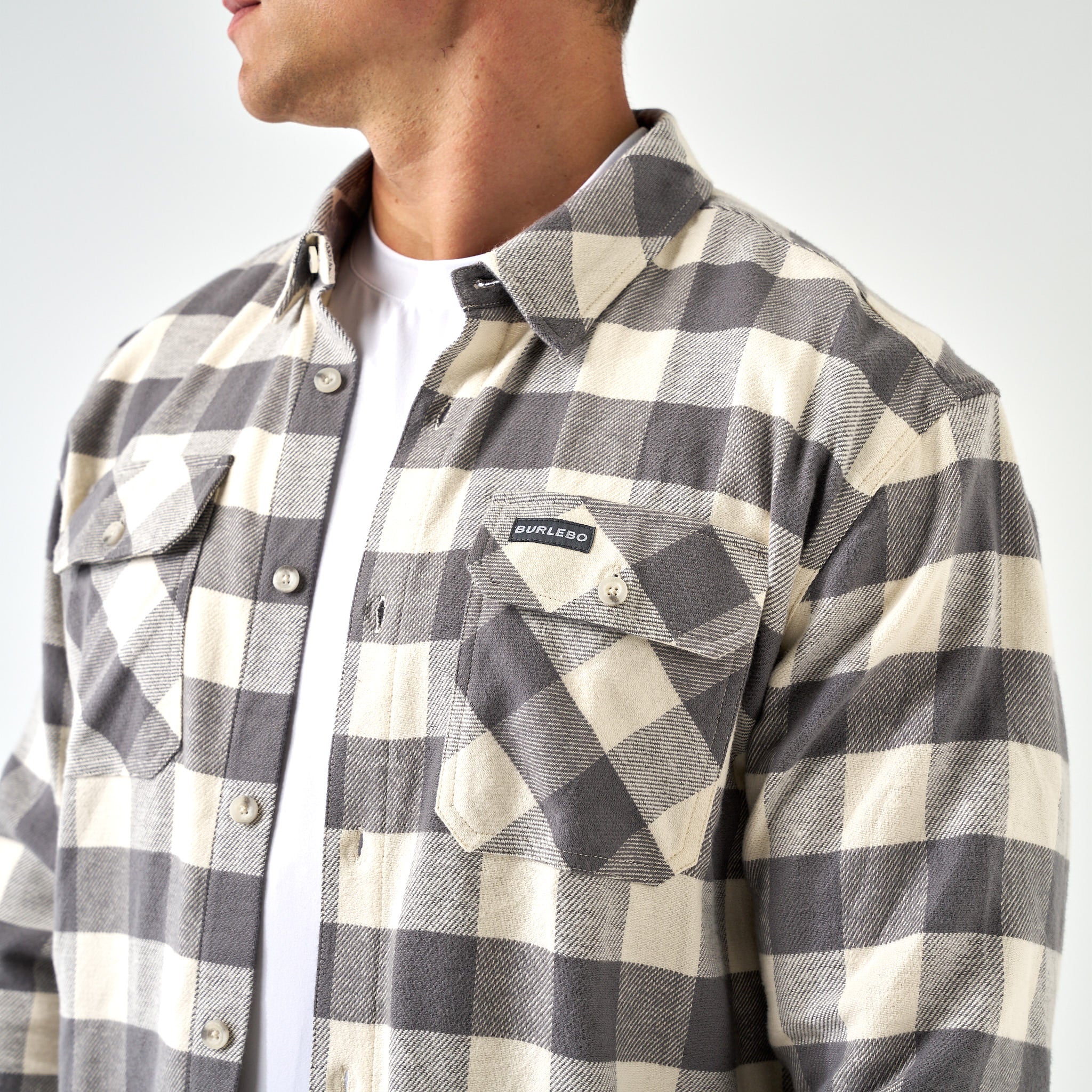 Flannel Shirt - Grey Buffalo - Image 8