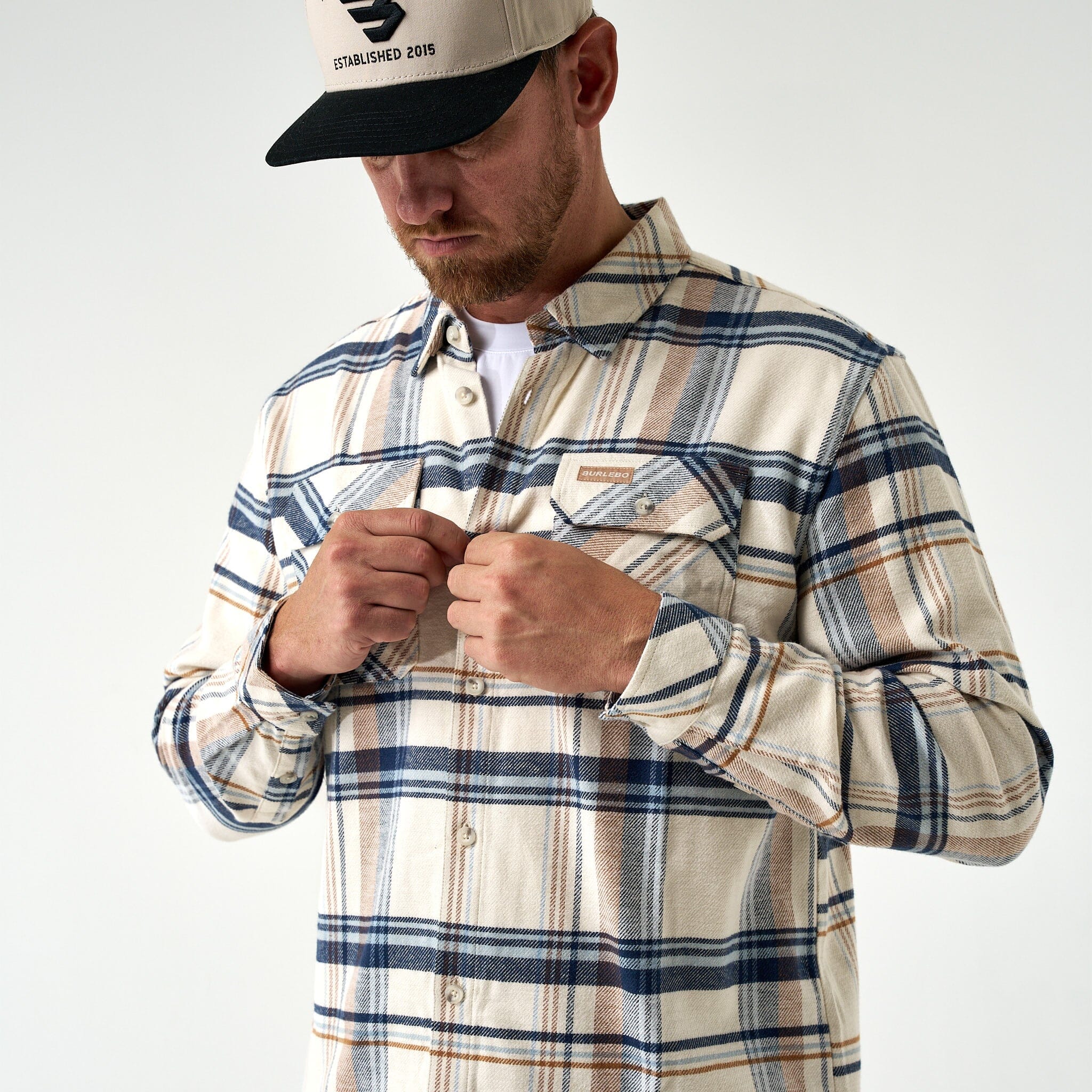 Flannel Shirt - Cream - Image 6
