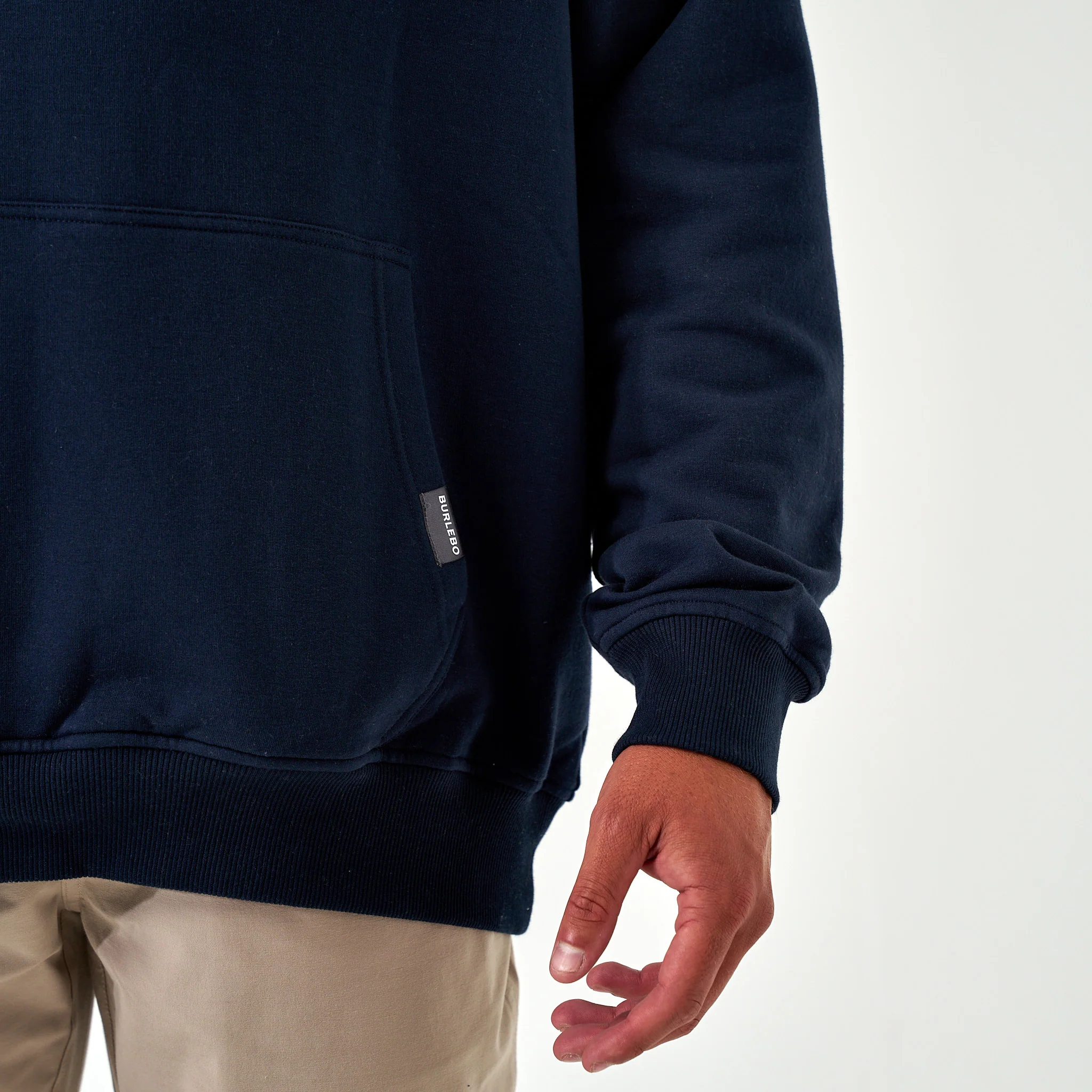 Fleece Hoodie - Old School Duck Hunt - Navy - Image 5