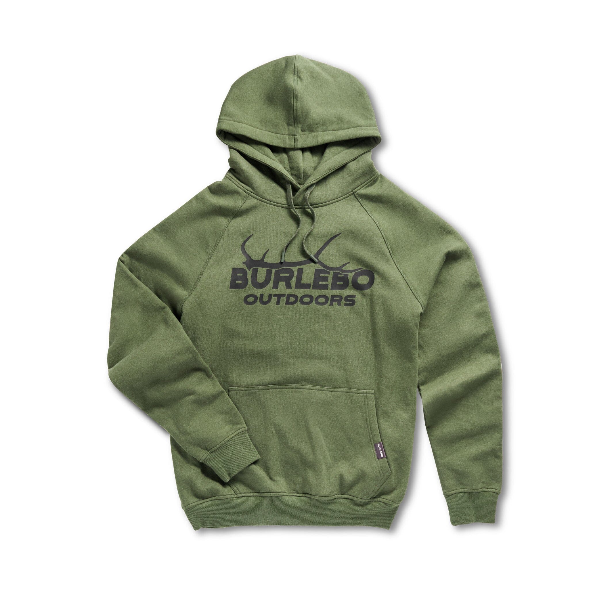 Fleece Hoodie - Elk Horn - Heather Olive - Image 3