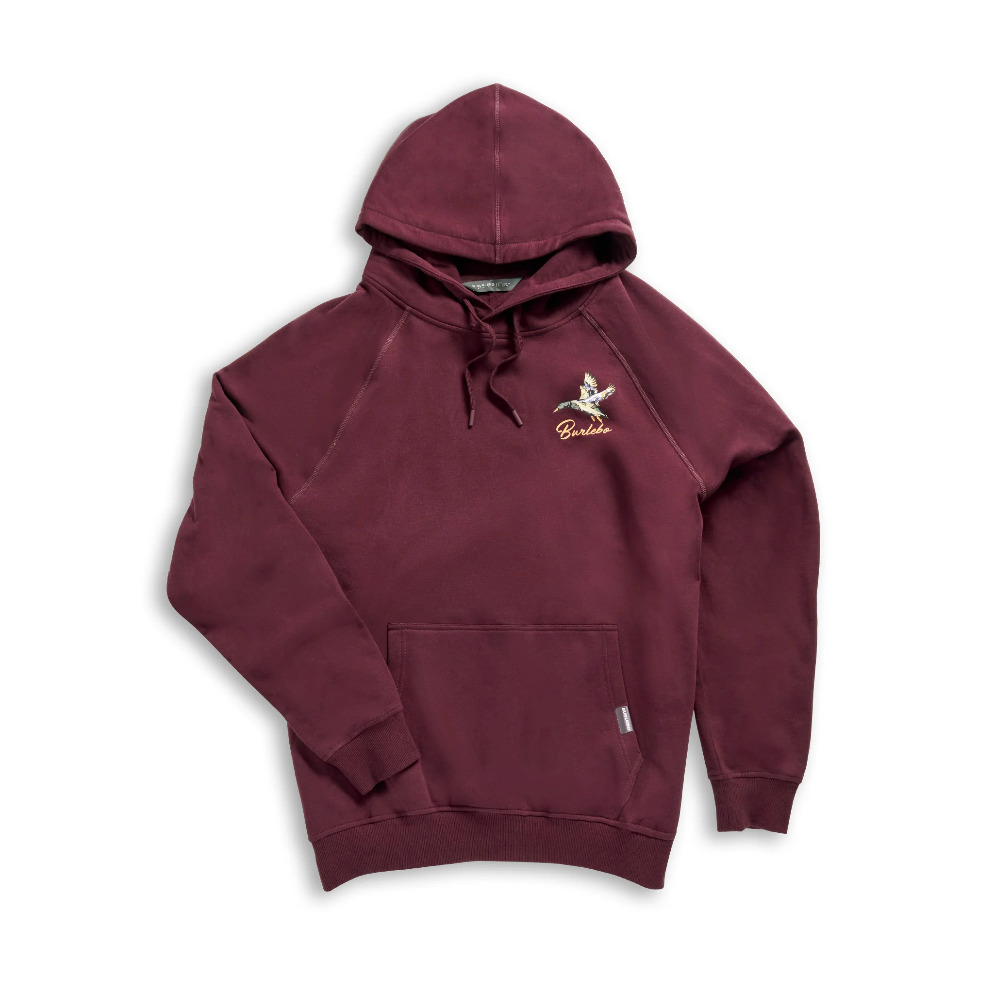 Fleece Hoodie - Pintail Triangle Duck - Maroon - Image 6