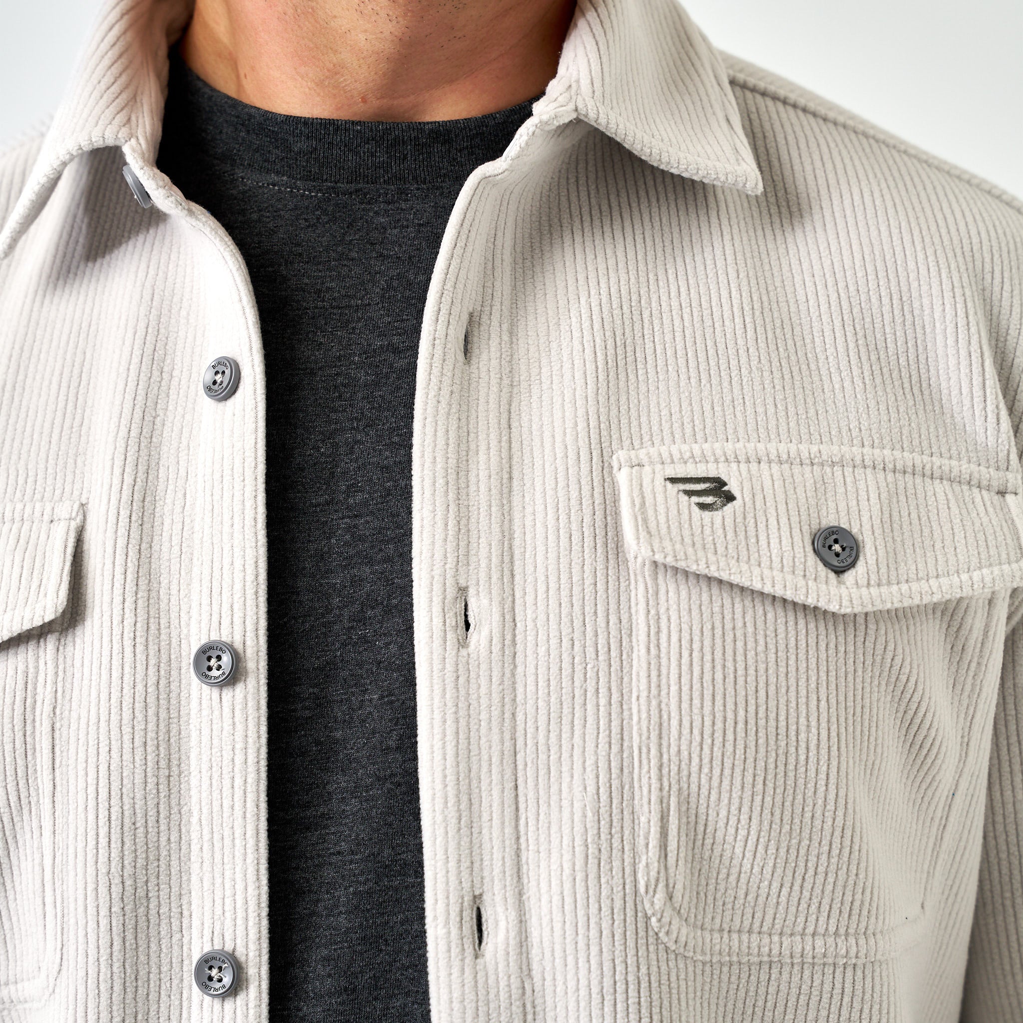 Kings Jacket - Light Grey - Classic Deer Camo Lining - Image 3