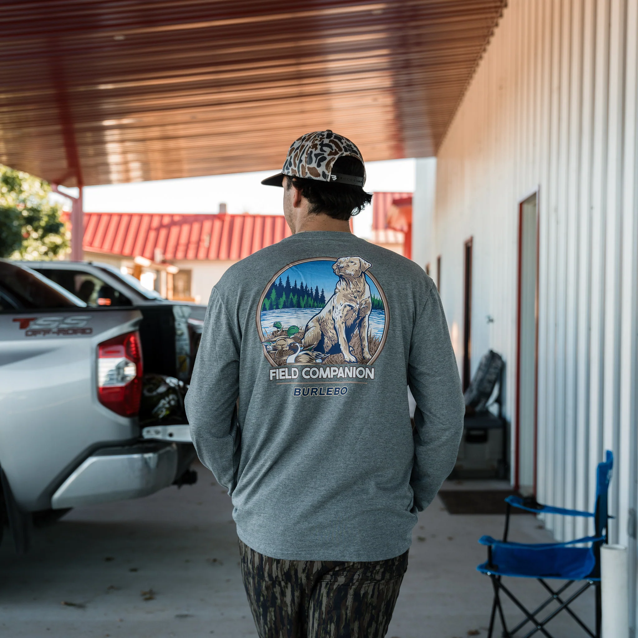 Long Sleeve Tee - Field Companion - Dark Heather Grey - Image 2