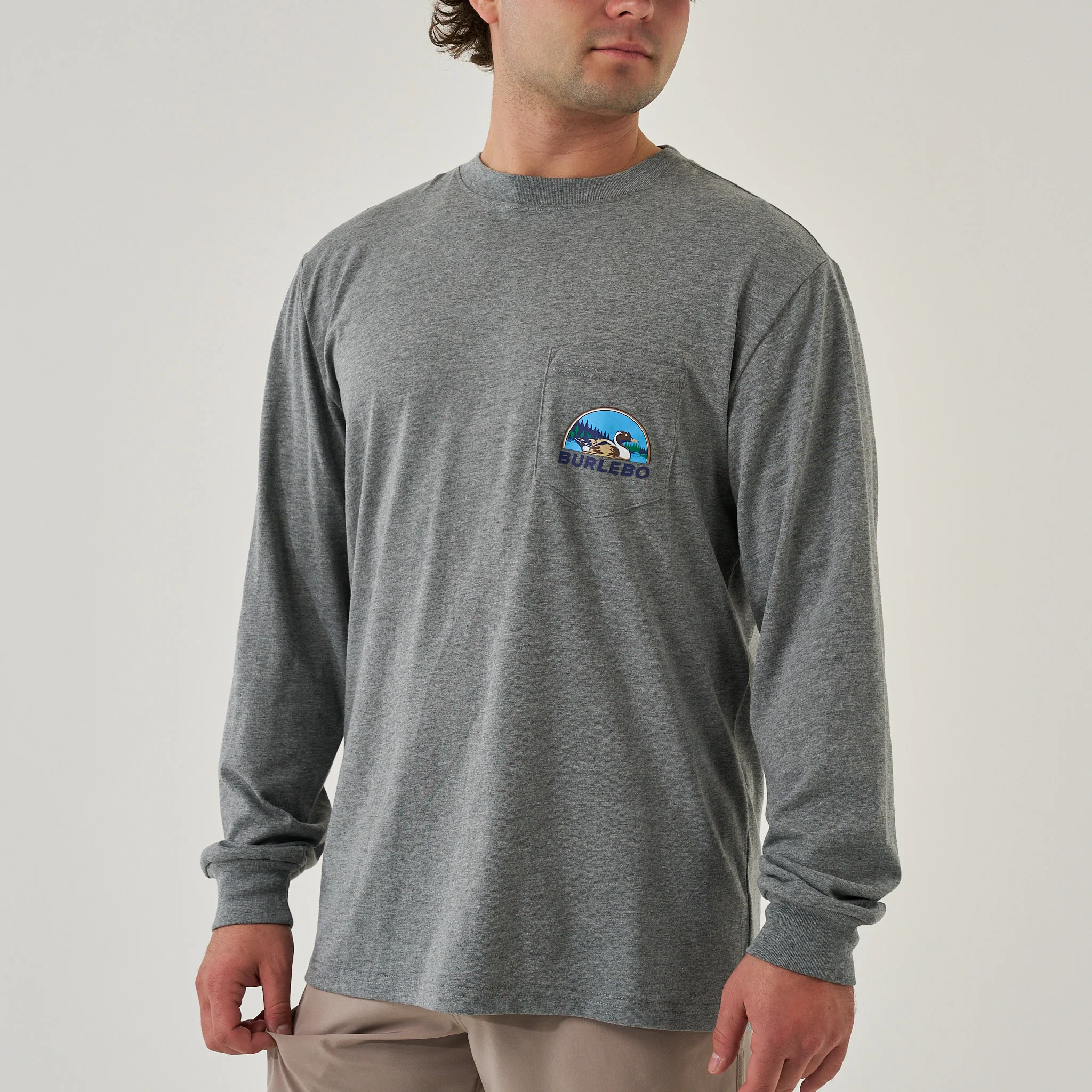 Long Sleeve Tee - Field Companion - Dark Heather Grey - Image 3