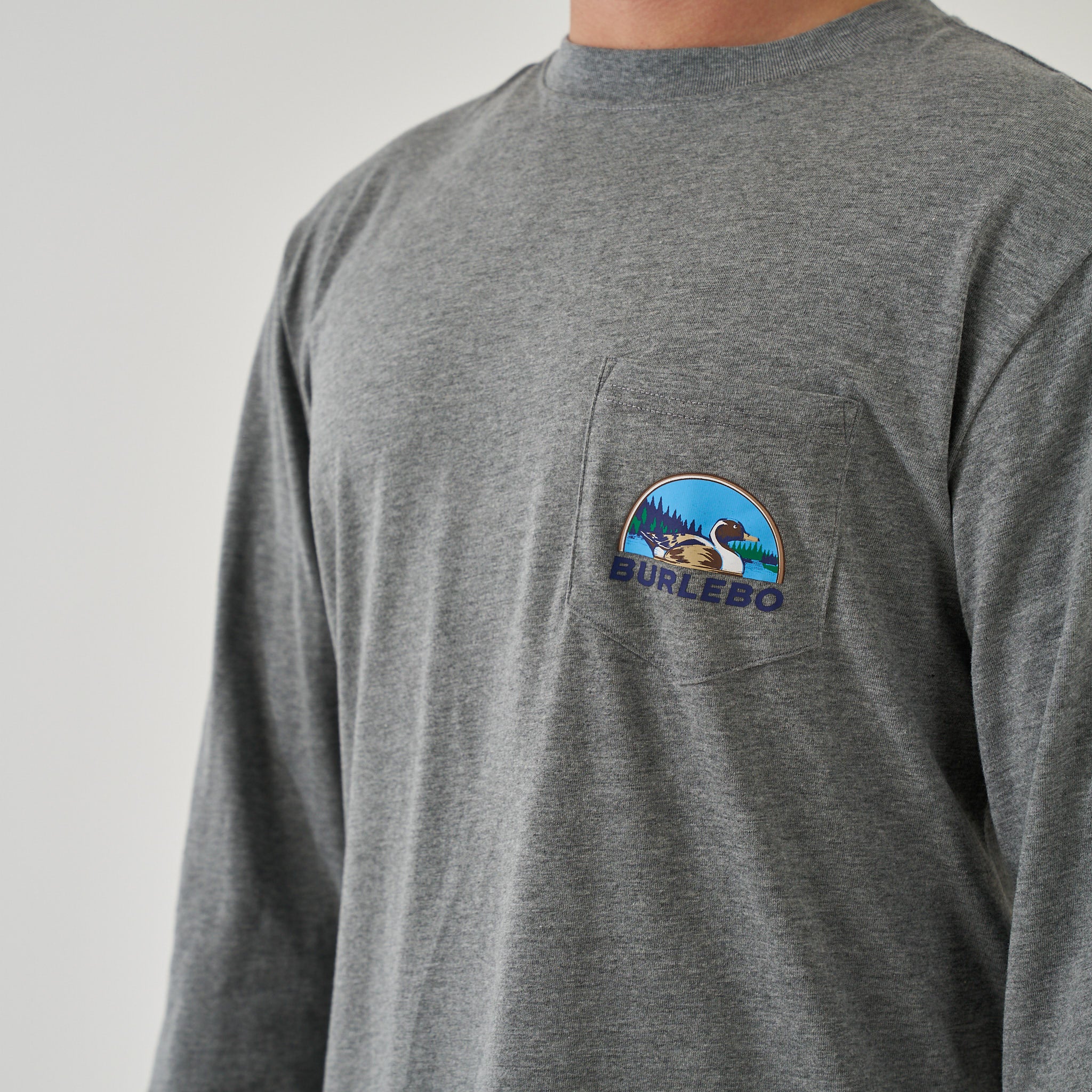 Long Sleeve Tee - Field Companion - Dark Heather Grey - Image 4