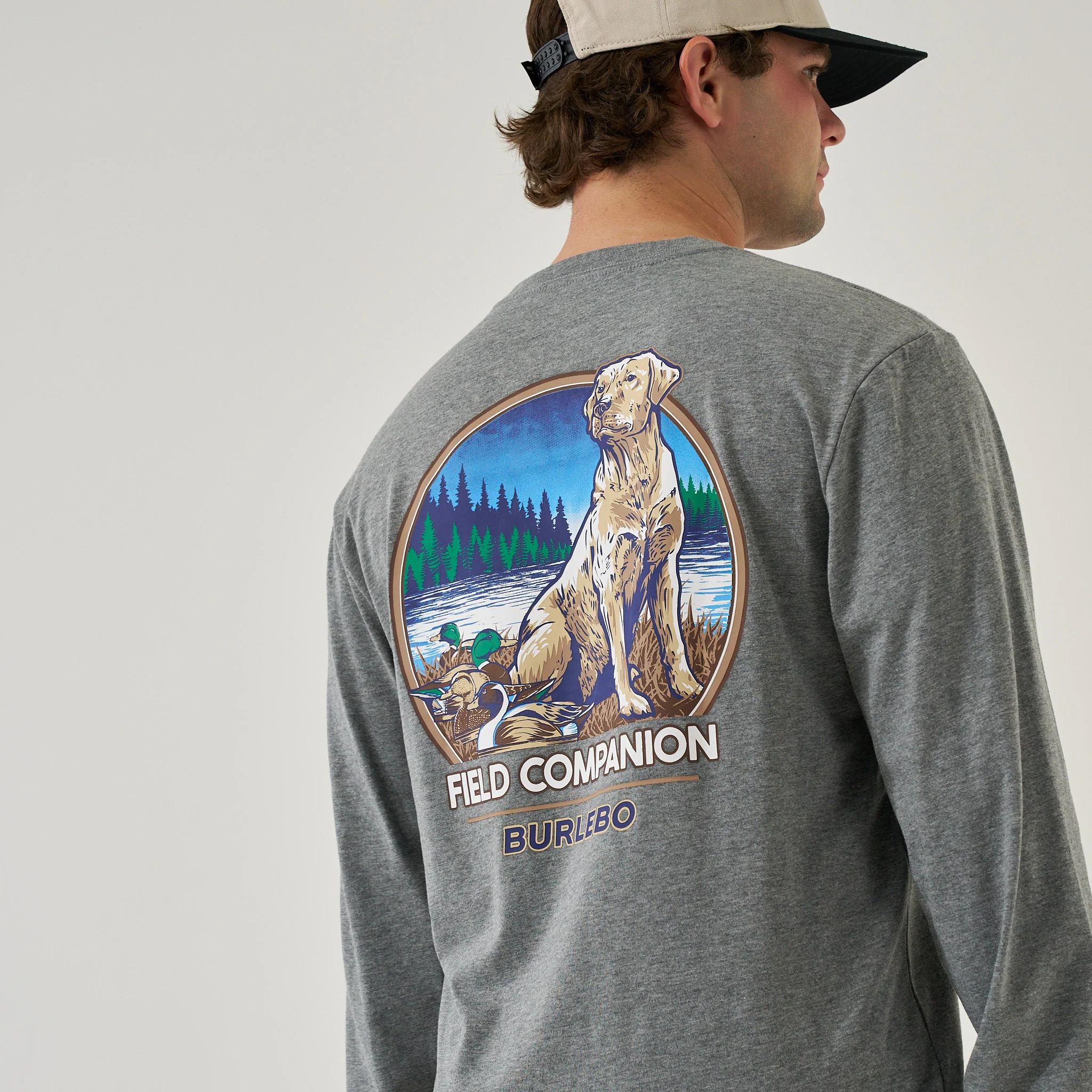 Long Sleeve Tee - Field Companion - Dark Heather Grey - Image 5