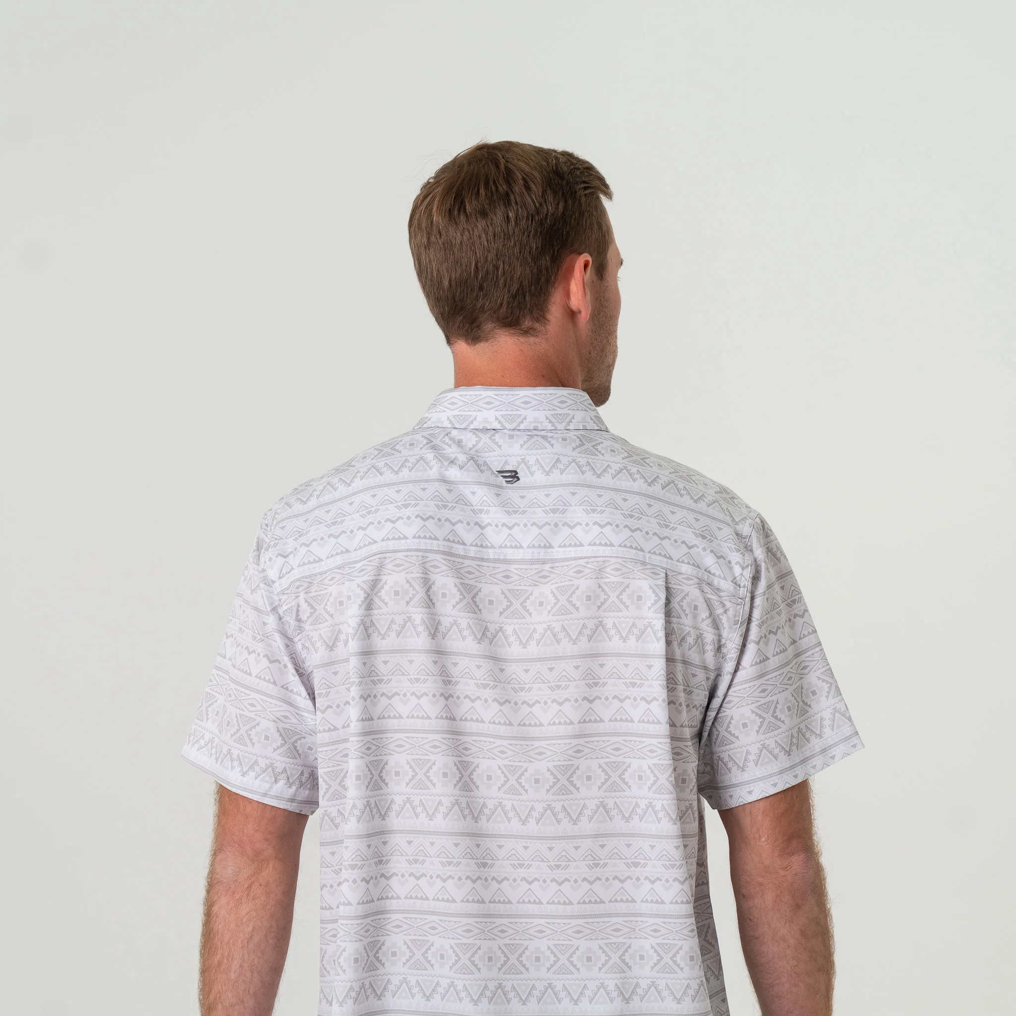 Performance Button Up - Grey Aztec - Image 6