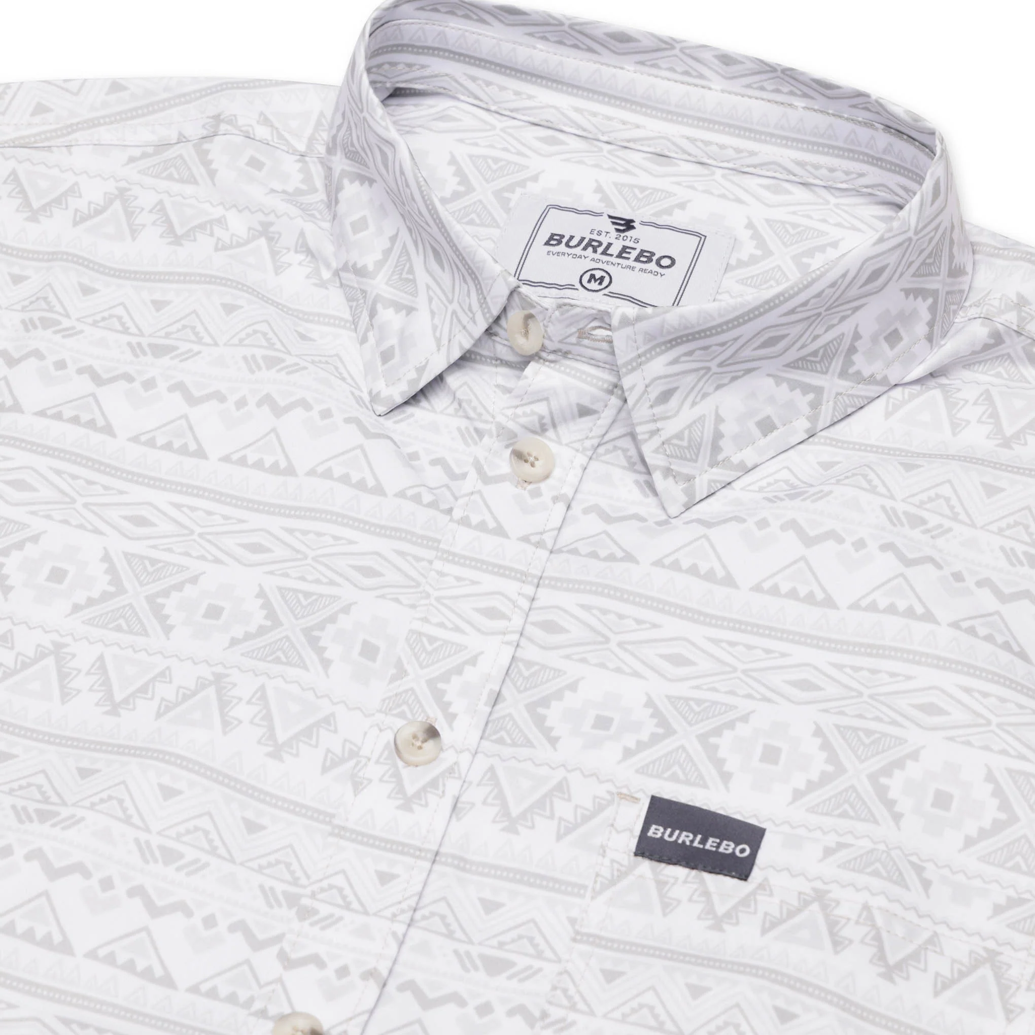 Performance Button Up - Grey Aztec - Image 8