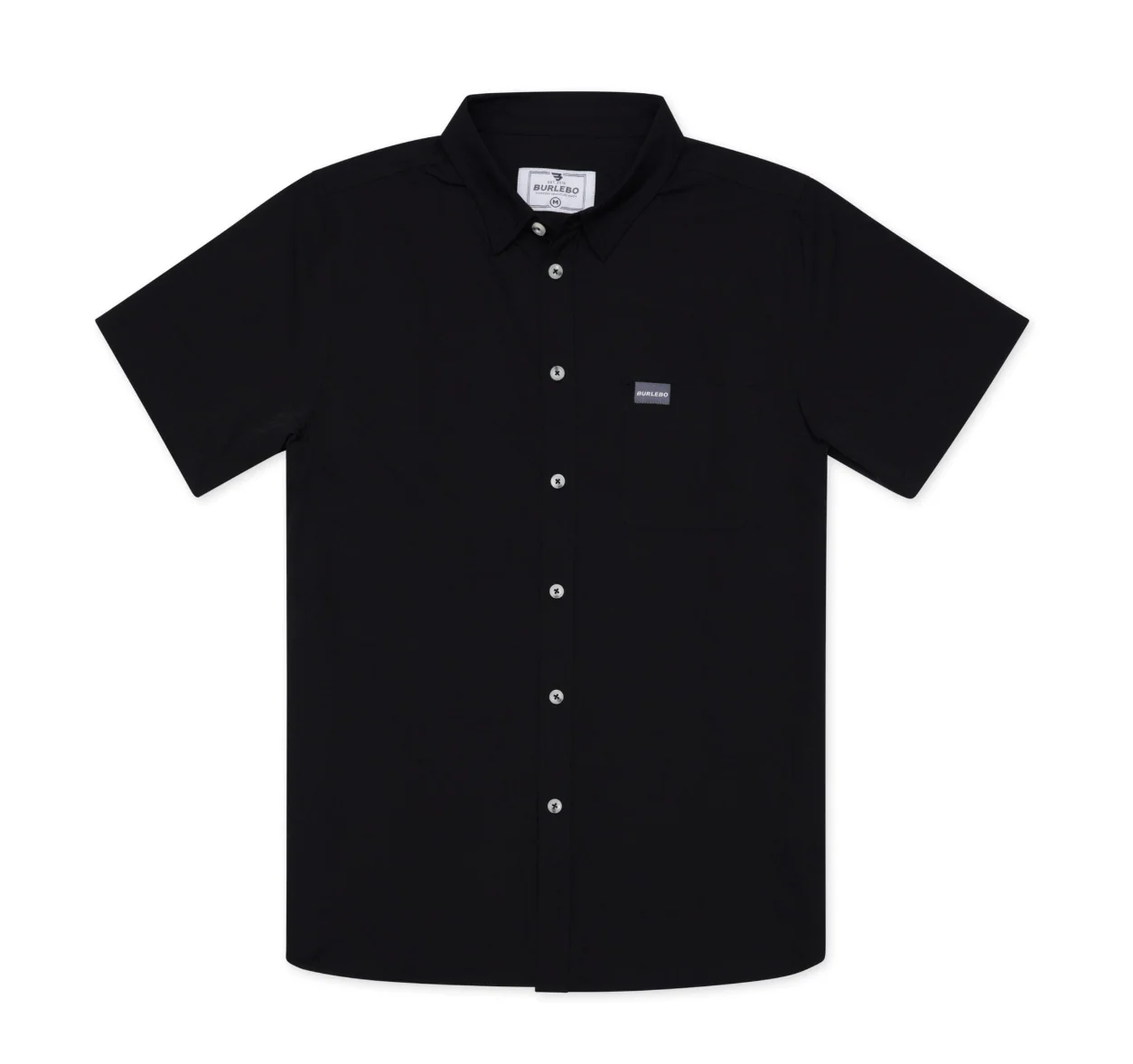 Performance Button Up - Heather Black - Image 3