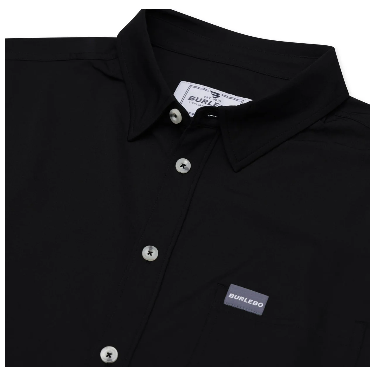 Performance Button Up - Heather Black - Image 7