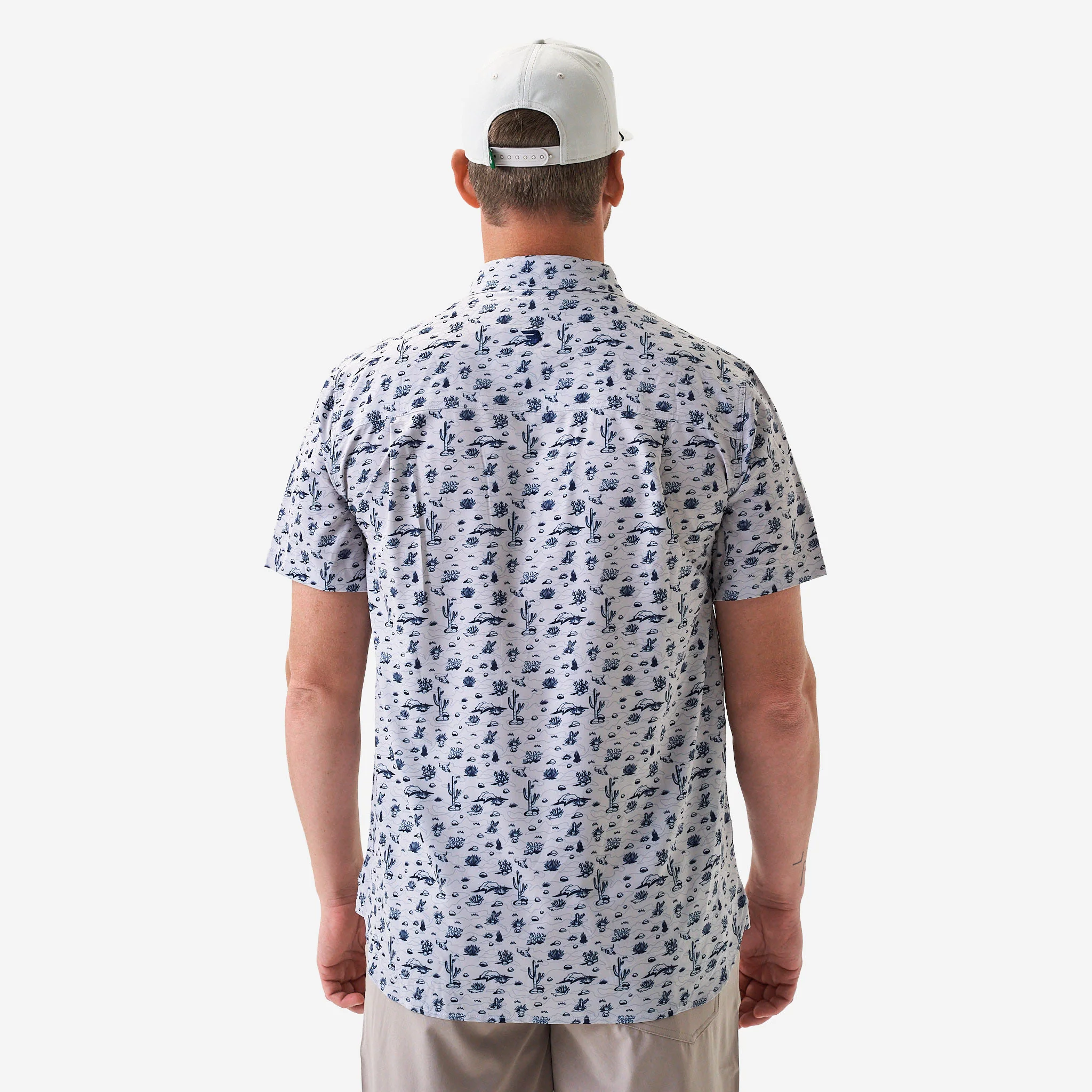 Performance Button Up - Out West - Cream - Image 3