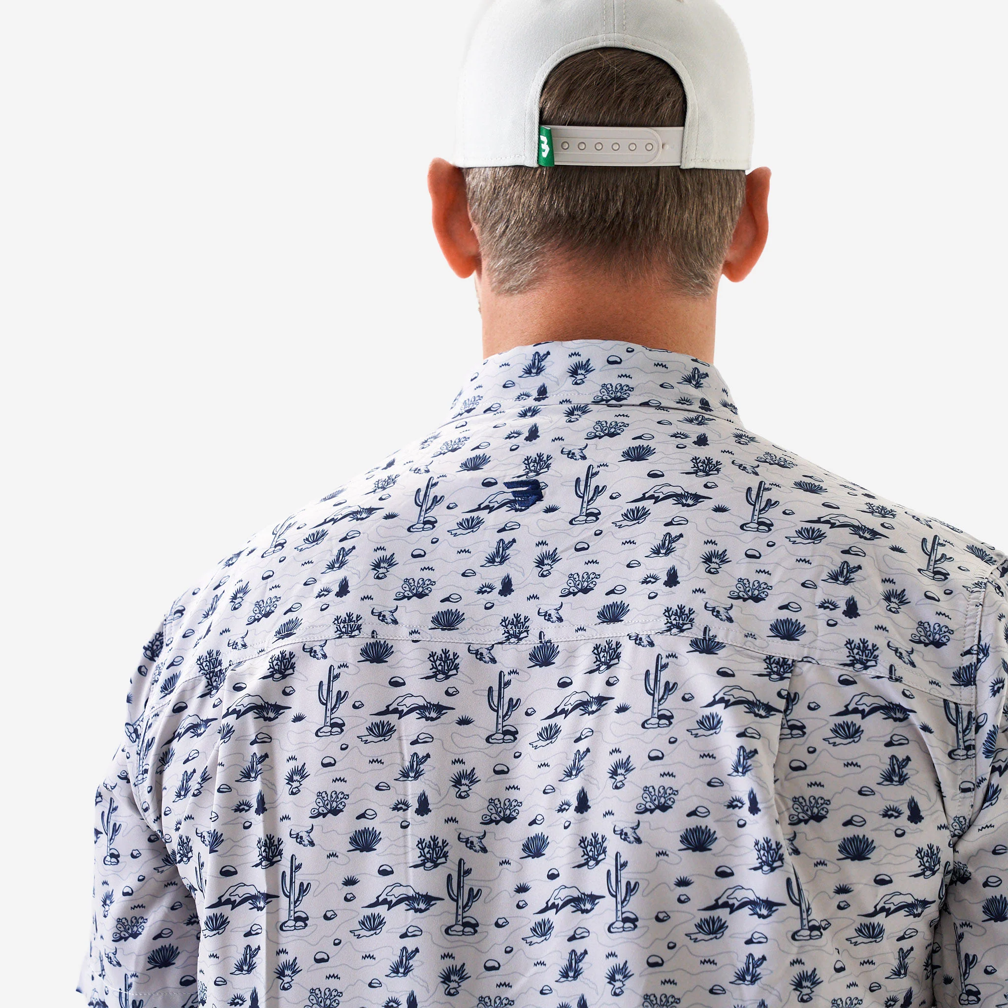 Performance Button Up - Out West - Cream - Image 6